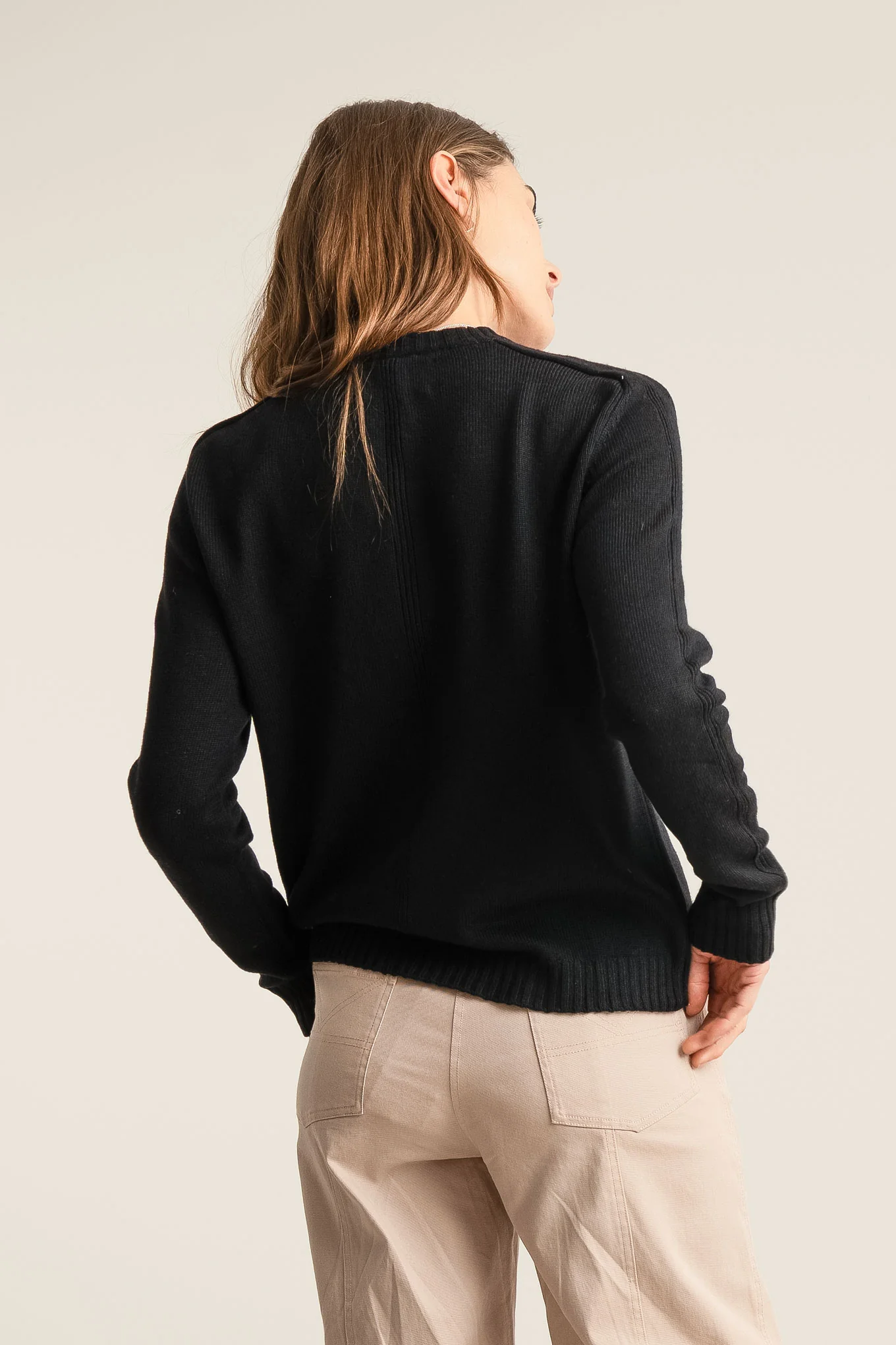 ALICE Merino Wool Jumper - Black - Image 3