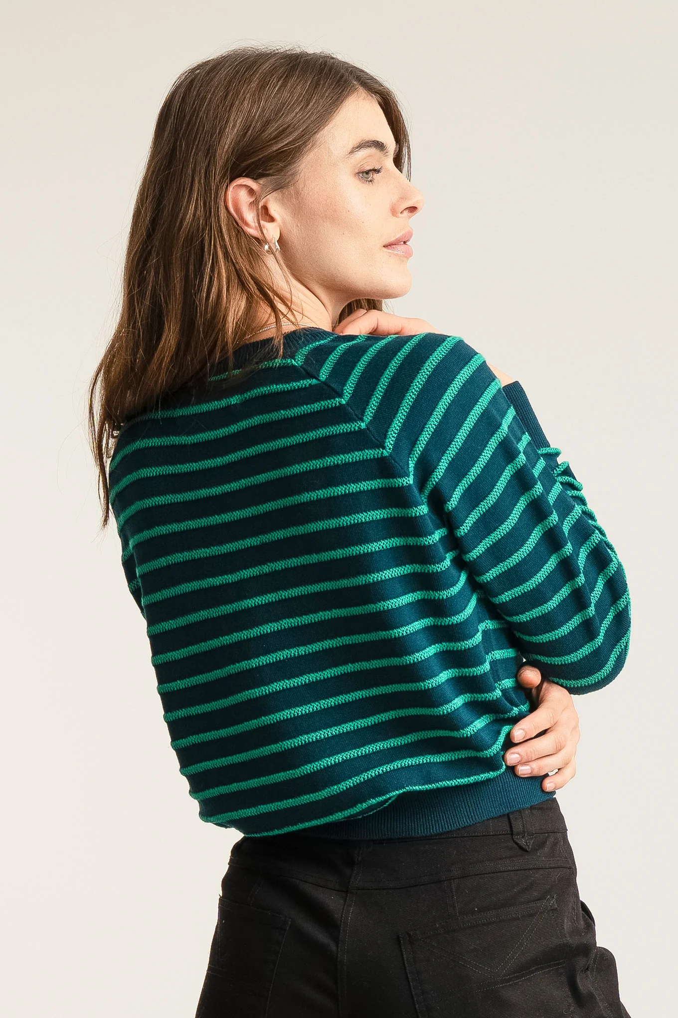 ALMA Organic Cotton Jumper - Teal - Image 2