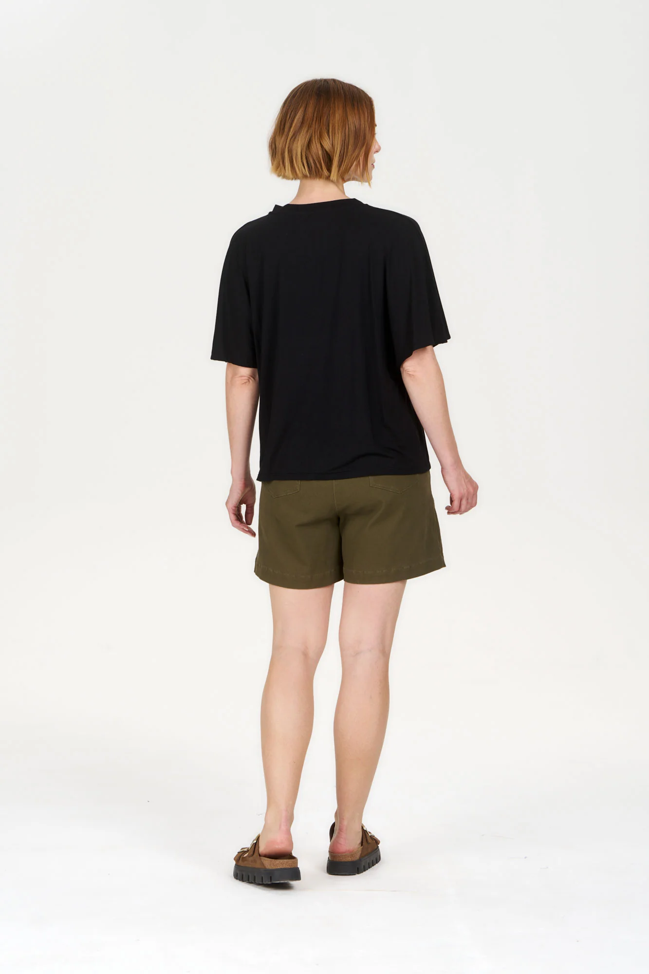 AMELIA Organic Cotton Short - Khaki - Image 5