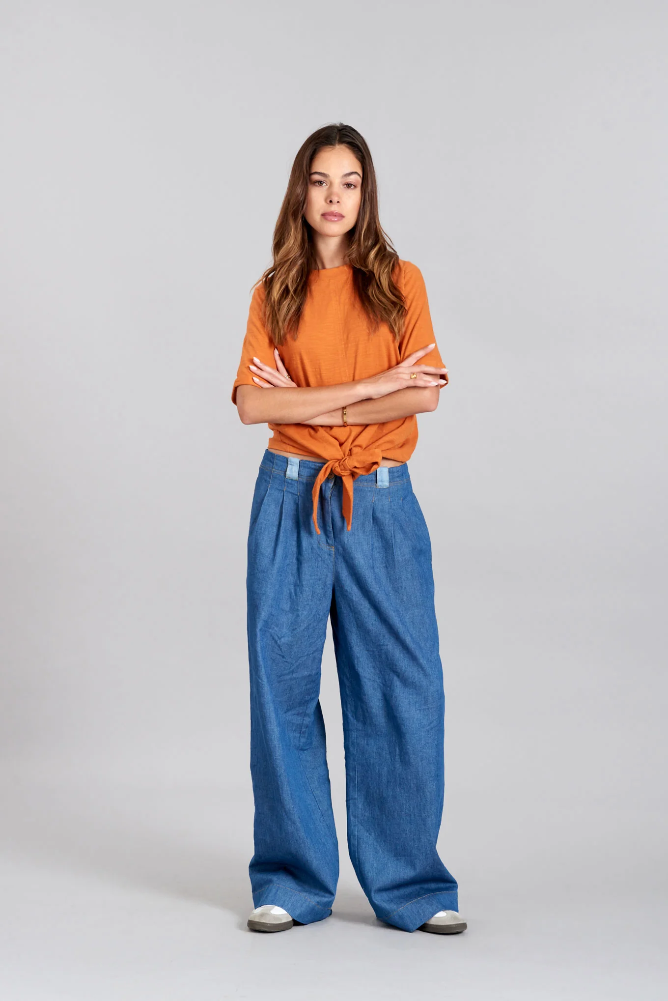ANISA - Organic Cotton Top Burnt Orange - Image 3