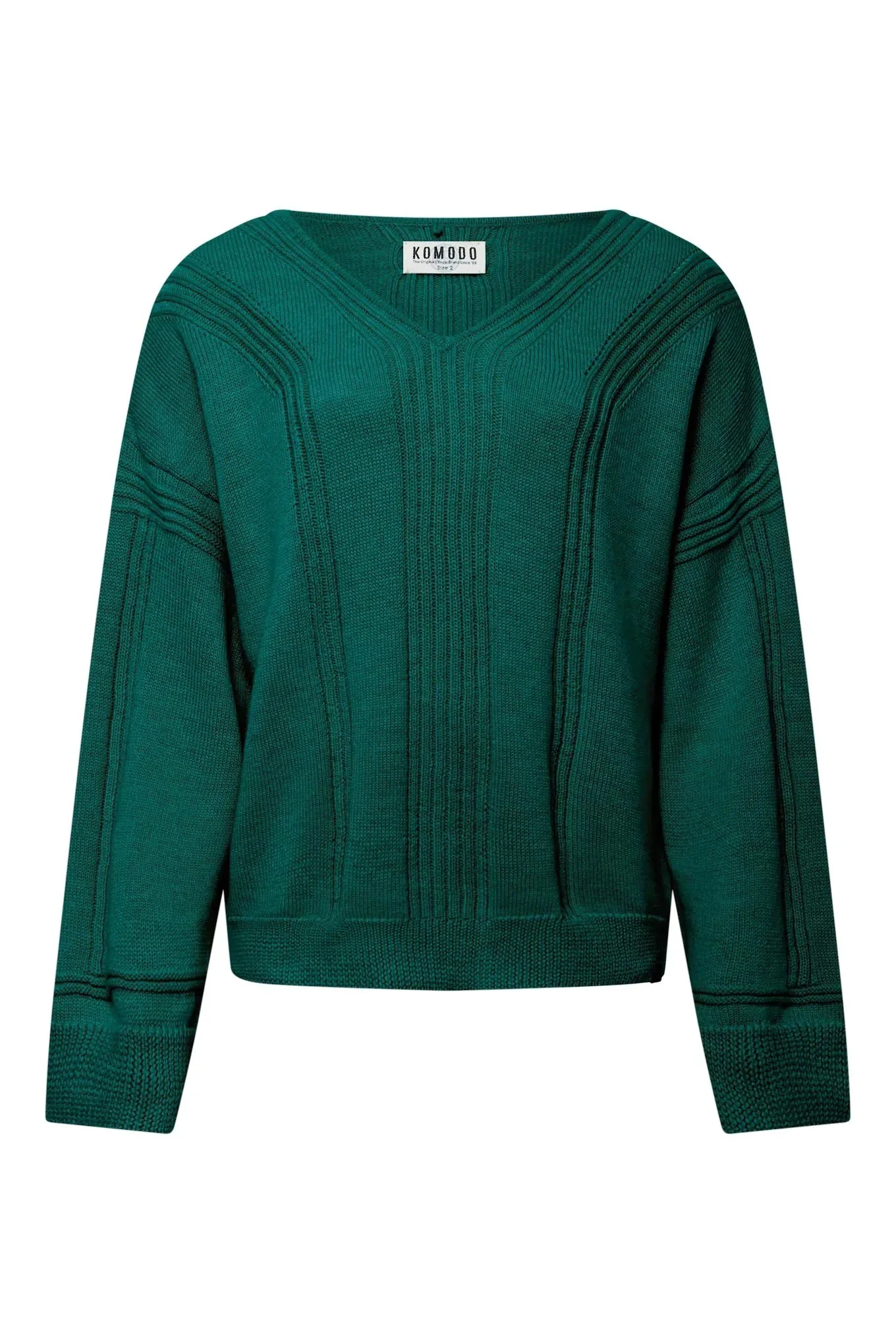 ANYA Merino Wool Jumper - Ivy - Image 3