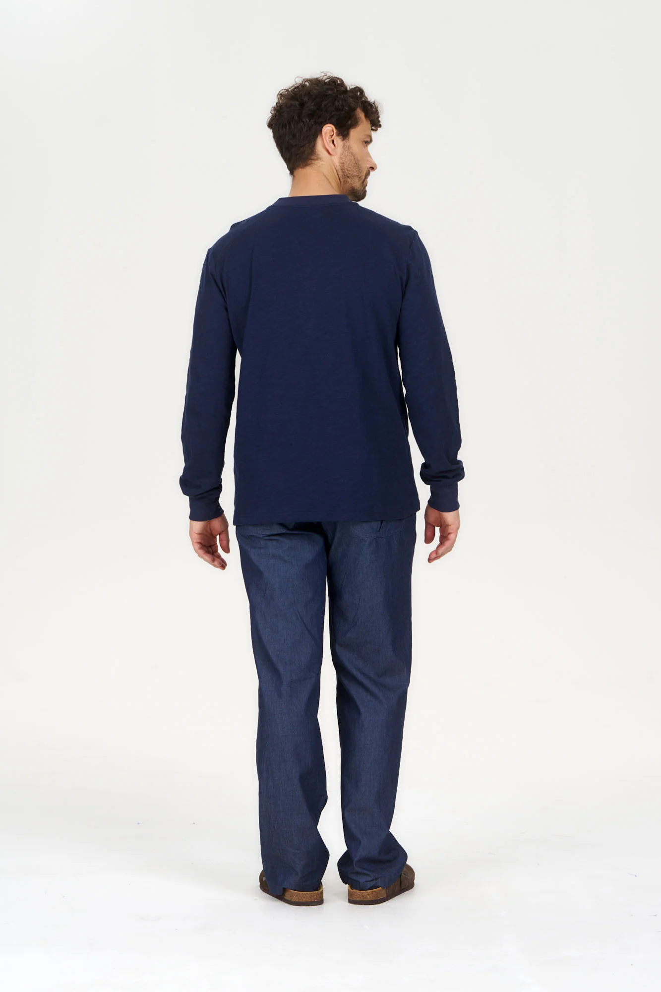 ARLO Organic Cotton Top - Navy - Image 3