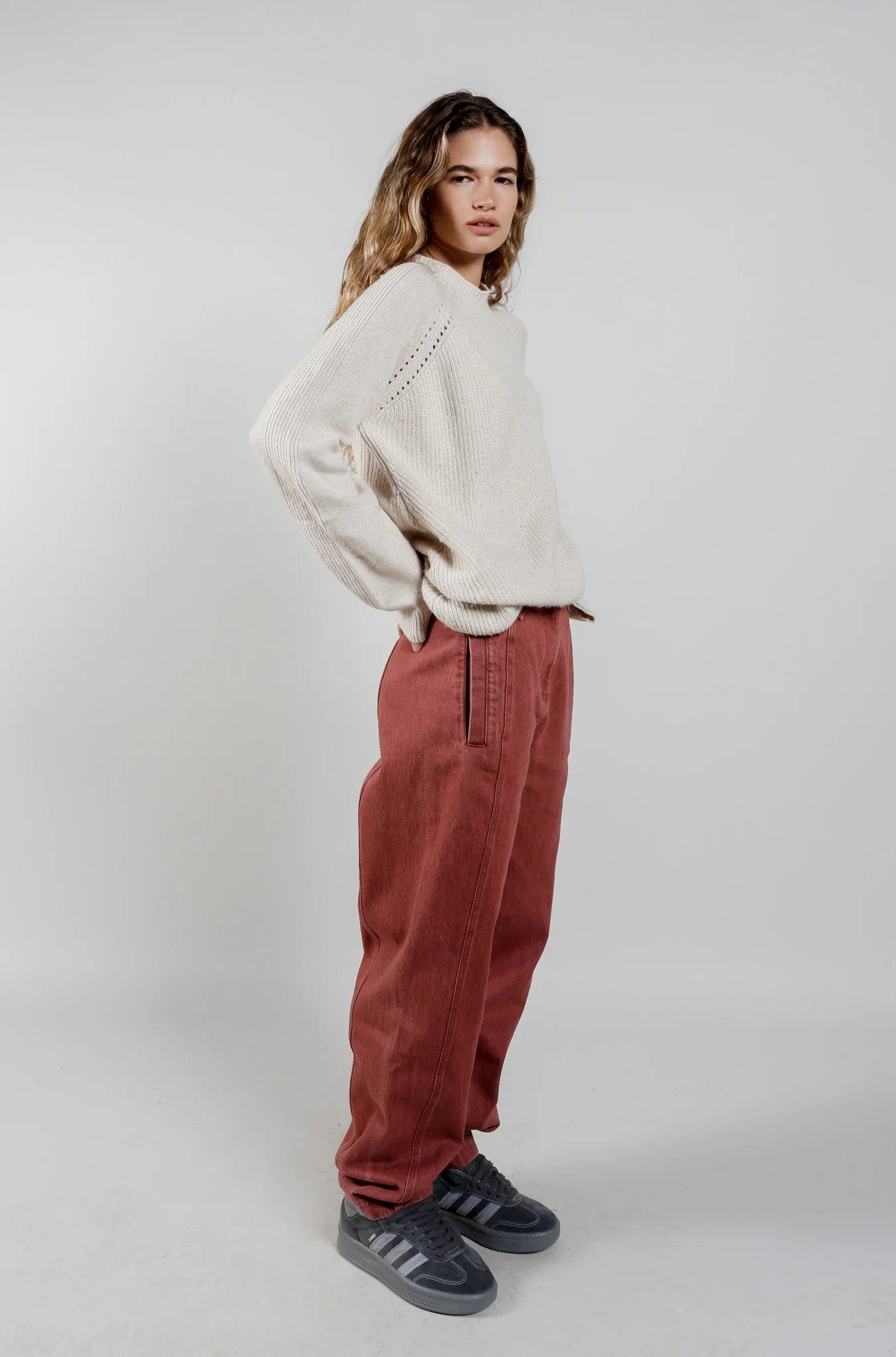 ATLANTA Wool Blend Jumper - Sand - Image 3