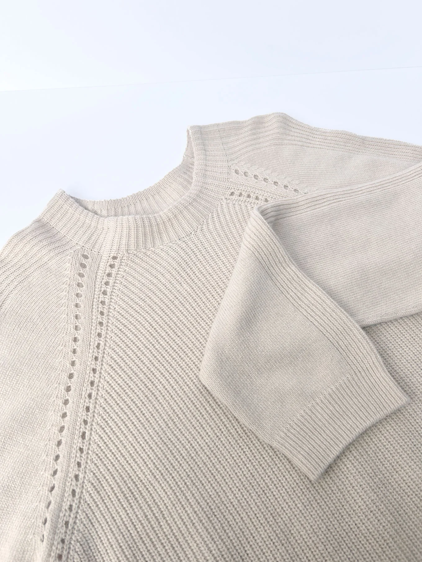 ATLANTA Wool Blend Jumper - Sand - Image 4