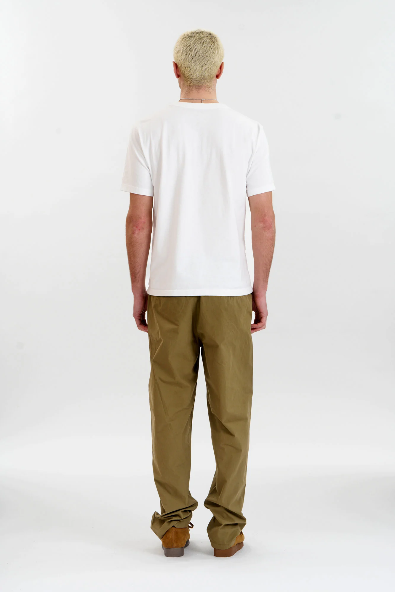 BOWIE Organic Cotton Trouser - Olive - Image 6