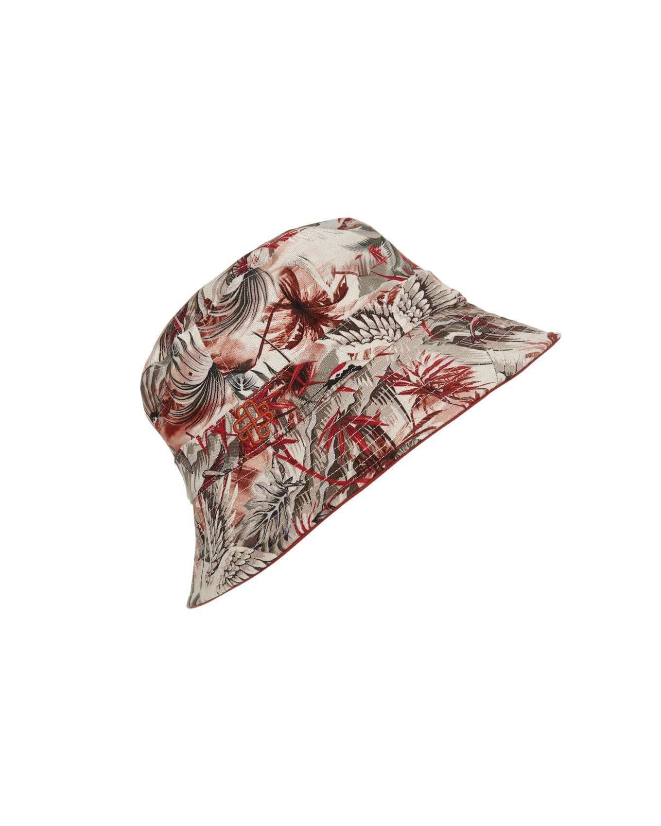 BUCKY REVERSABLE Organic Cotton Hat Tropic Red - Image 3