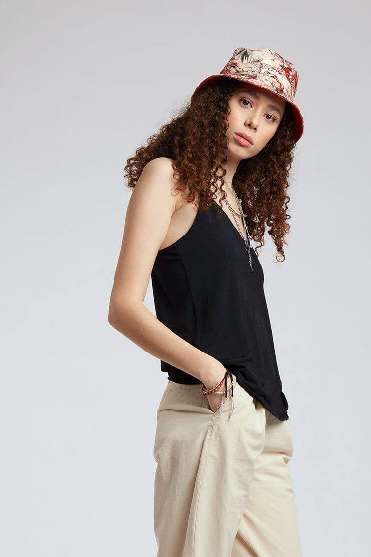 BUCKY REVERSABLE Organic Cotton Hat Tropic Red - Image 5