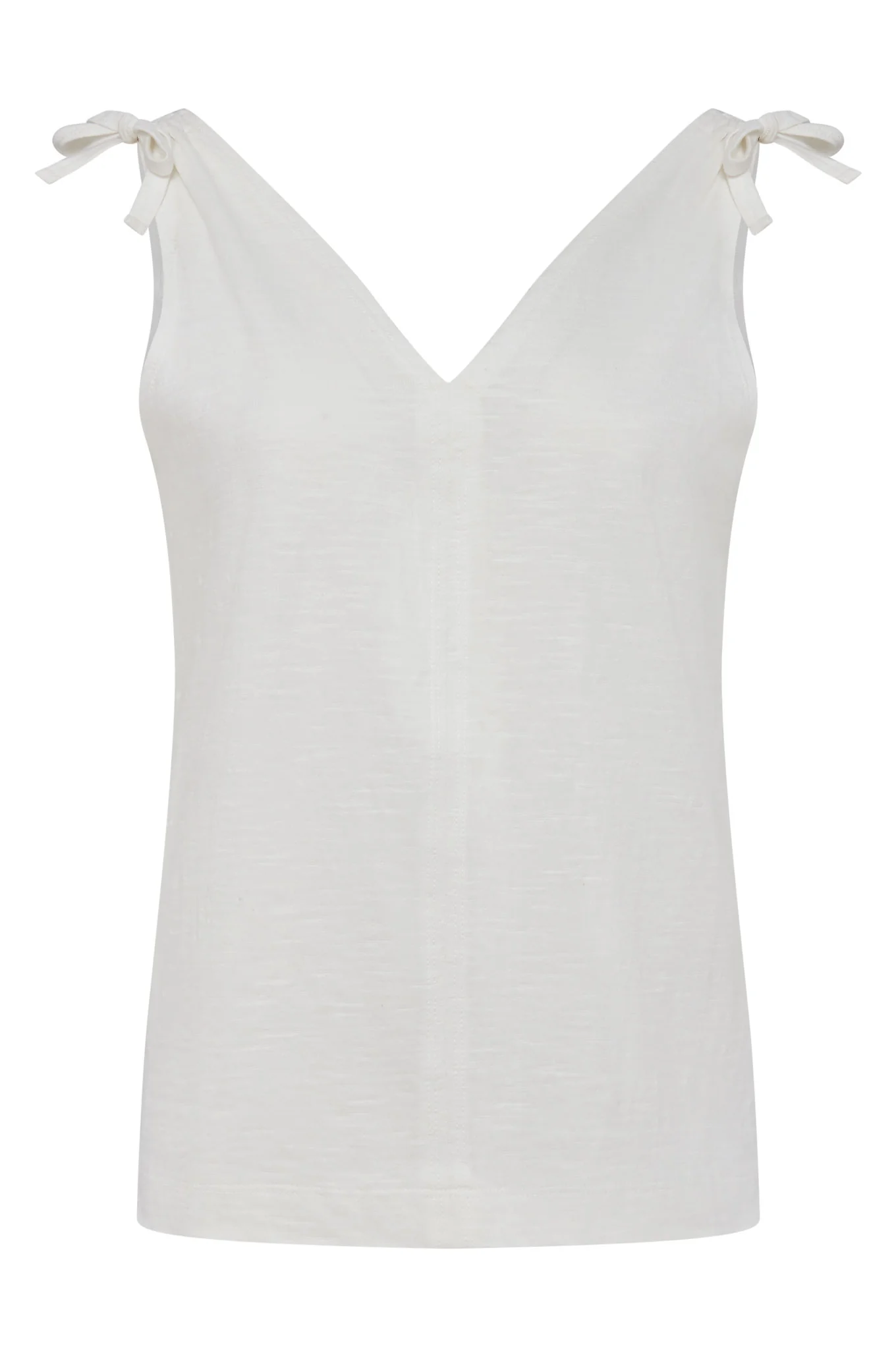 CELIA - Organic Cotton Vest Off White - Image 4