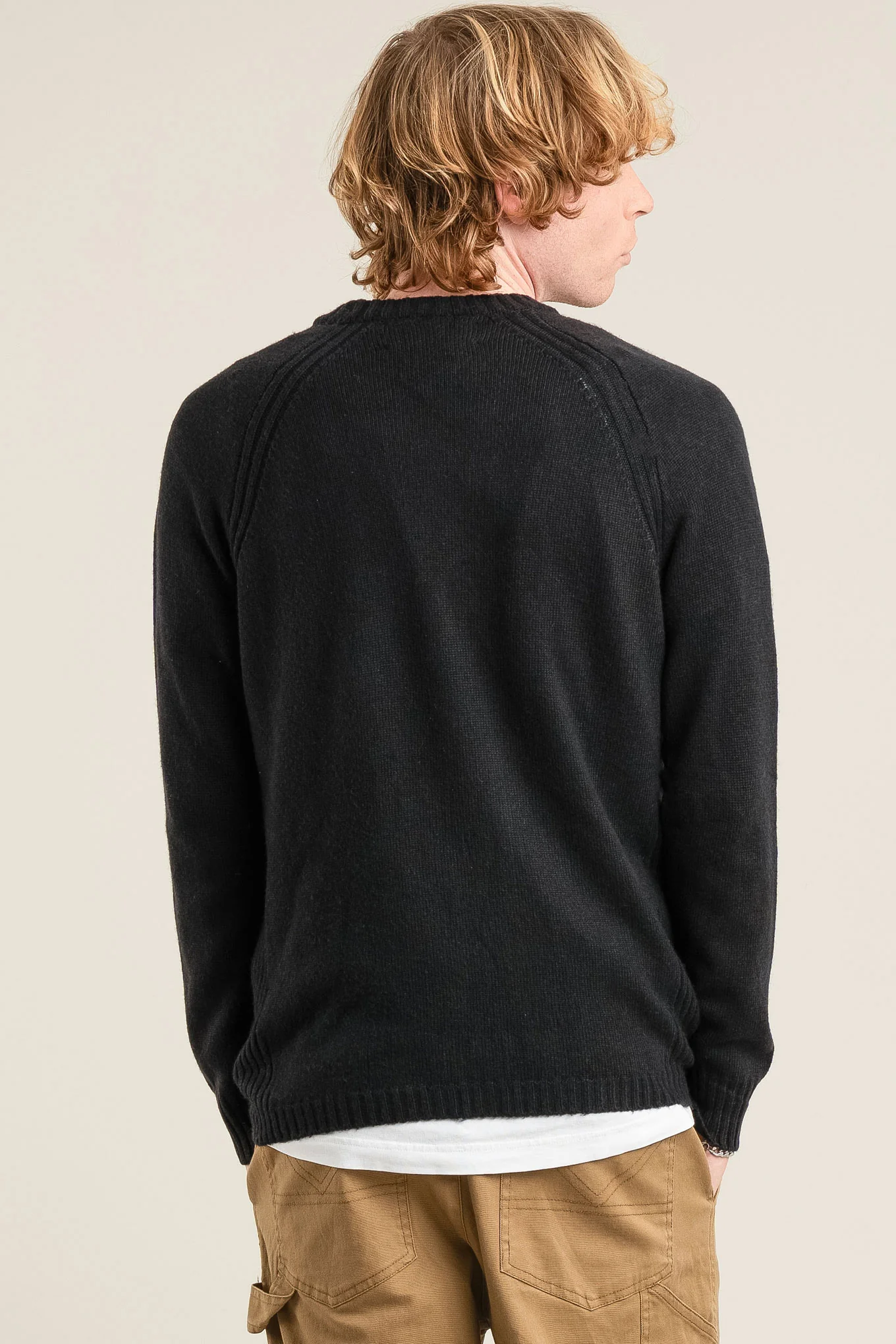 CHRISTOFF Merino Wool Jumper - Black - Image 3