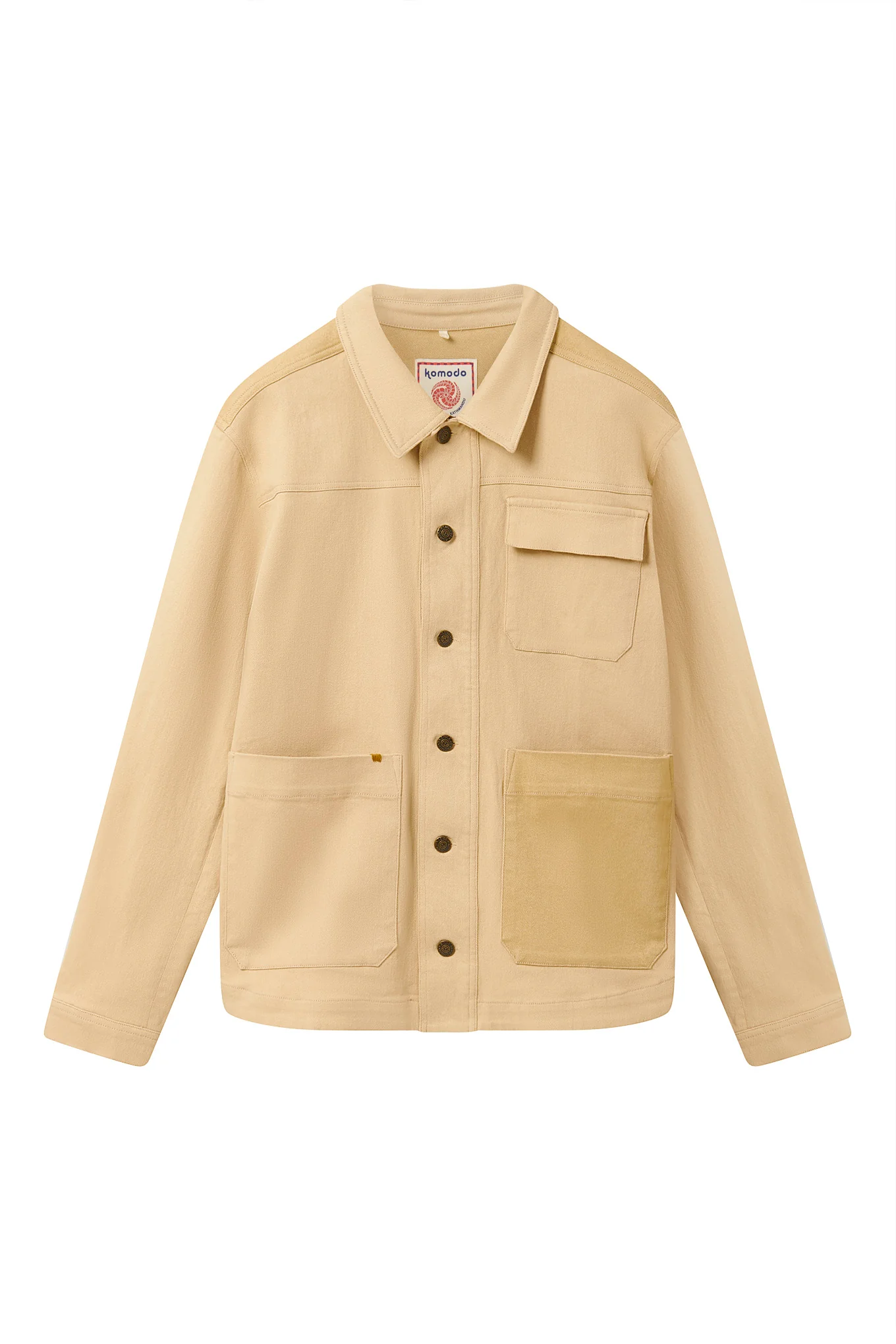 CHRISTOPHE - Organic Cotton Jacket- Sand patch - Image 3