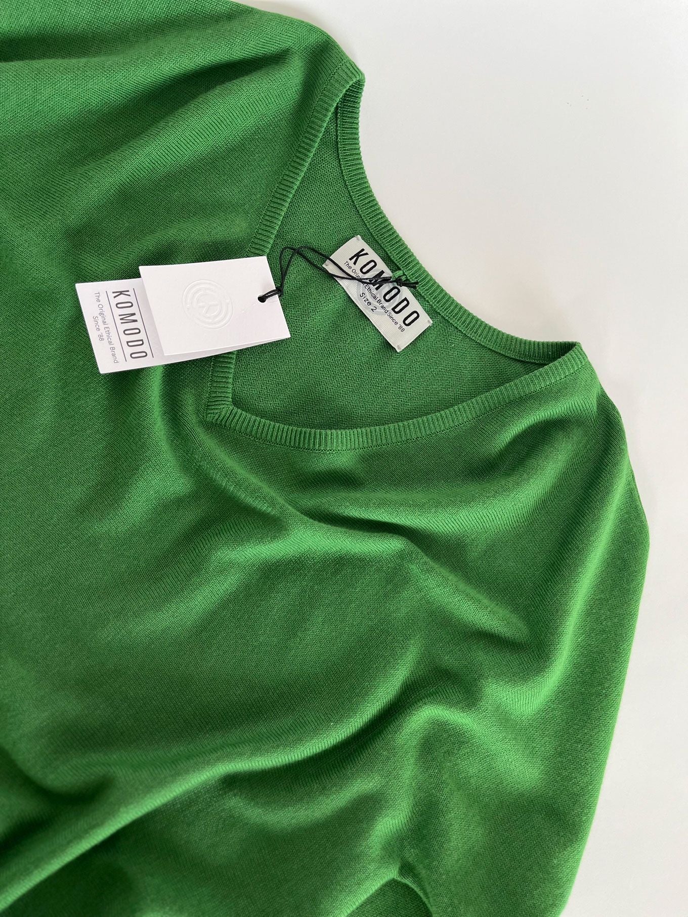 CLOVER - Cotton Tencel Jumper - Jungle Green - Image 3