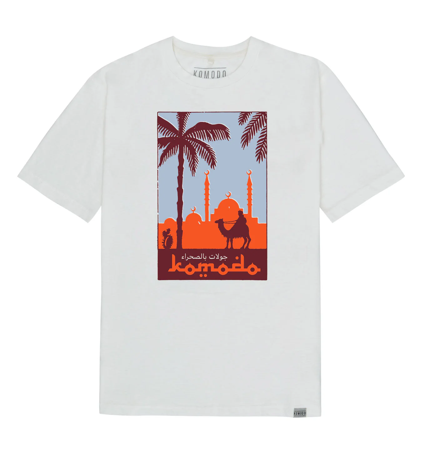 DESERT TOURS - Organic Cotton Tee Off-White - Image 3