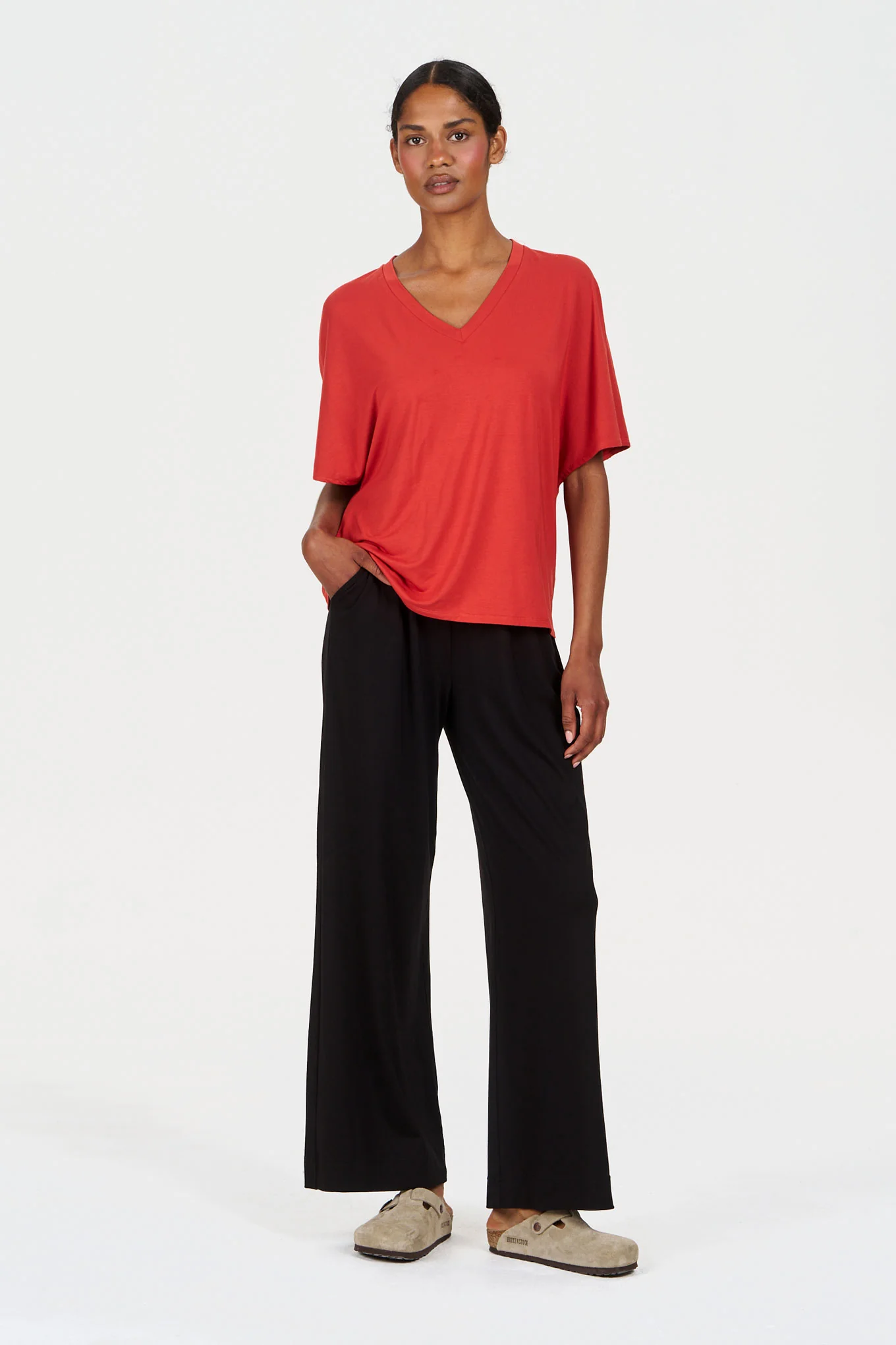 DHALIA Modal Tee - Orange - Image 4
