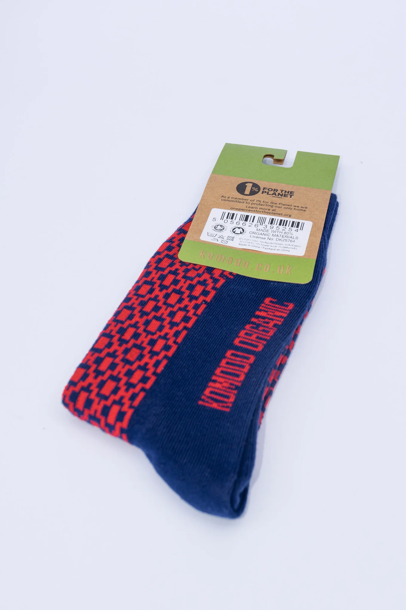 DIAMOND GOTS Organic Cotton Socks - Navy - Image 3