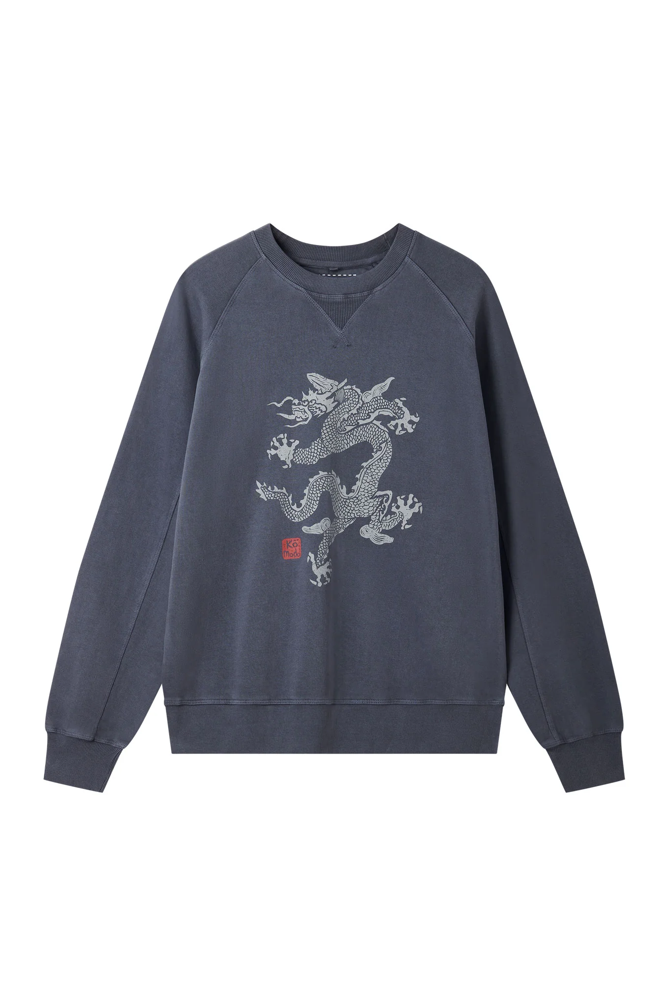 DRAGON Organic Cotton Sweat - Washed Black - Image 4