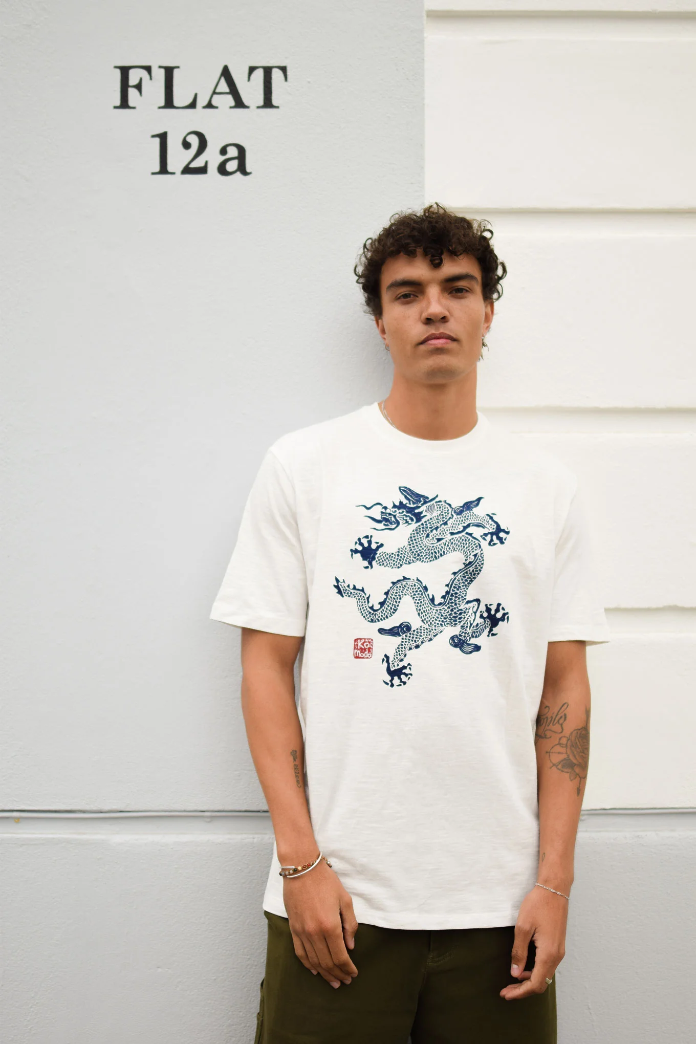 DRAGON 25 Organic Cotton Tee - White - Image 2