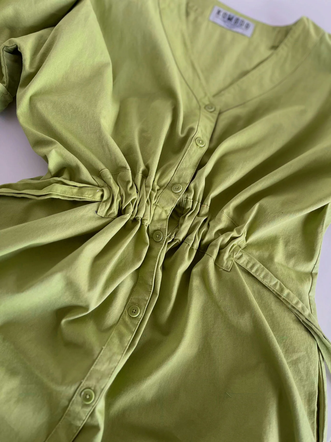 DUSK - Organic Cotton Dress - Sage - Image 5