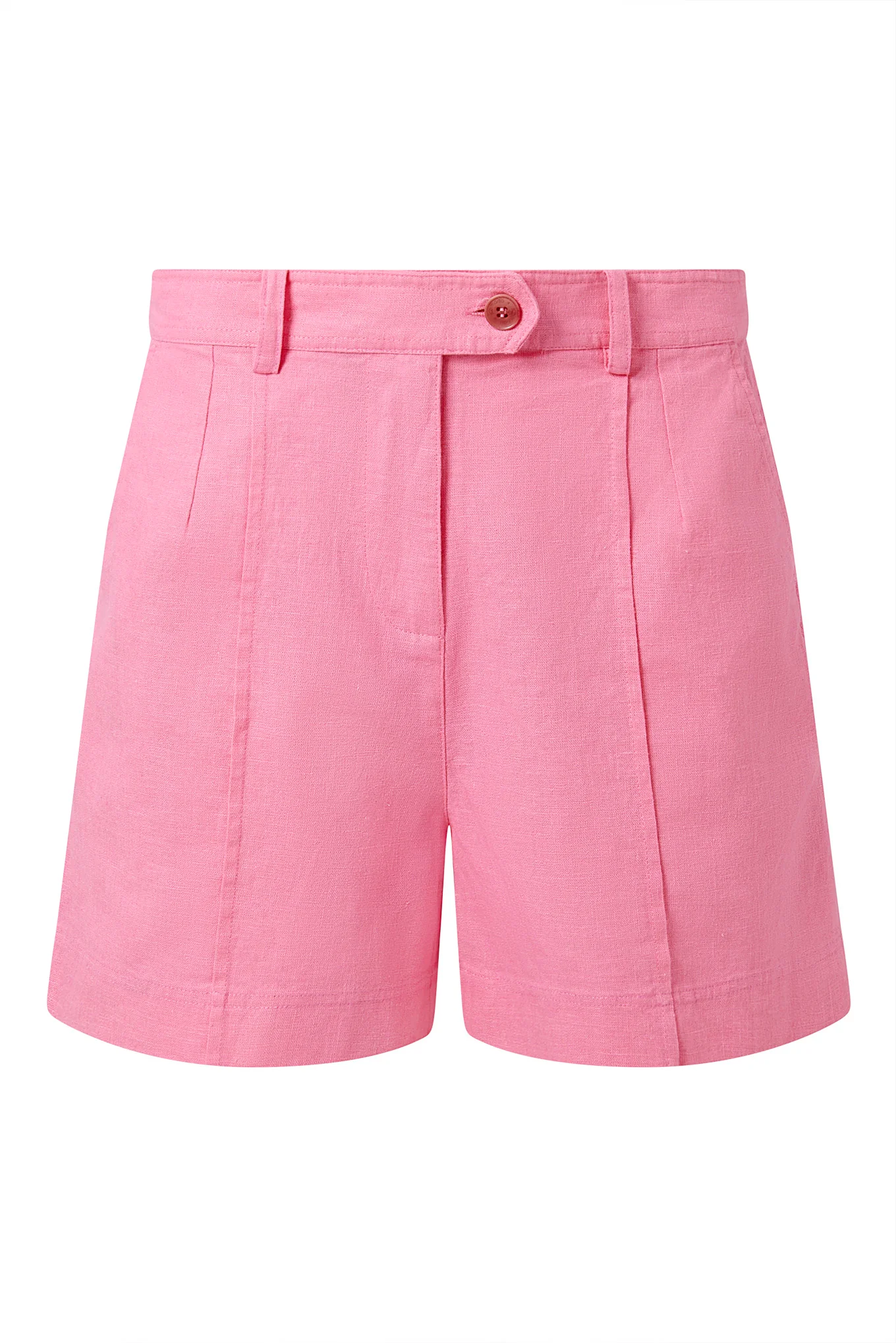EMMIE - Organic Linen Cotton Shorts - Pink - Image 2