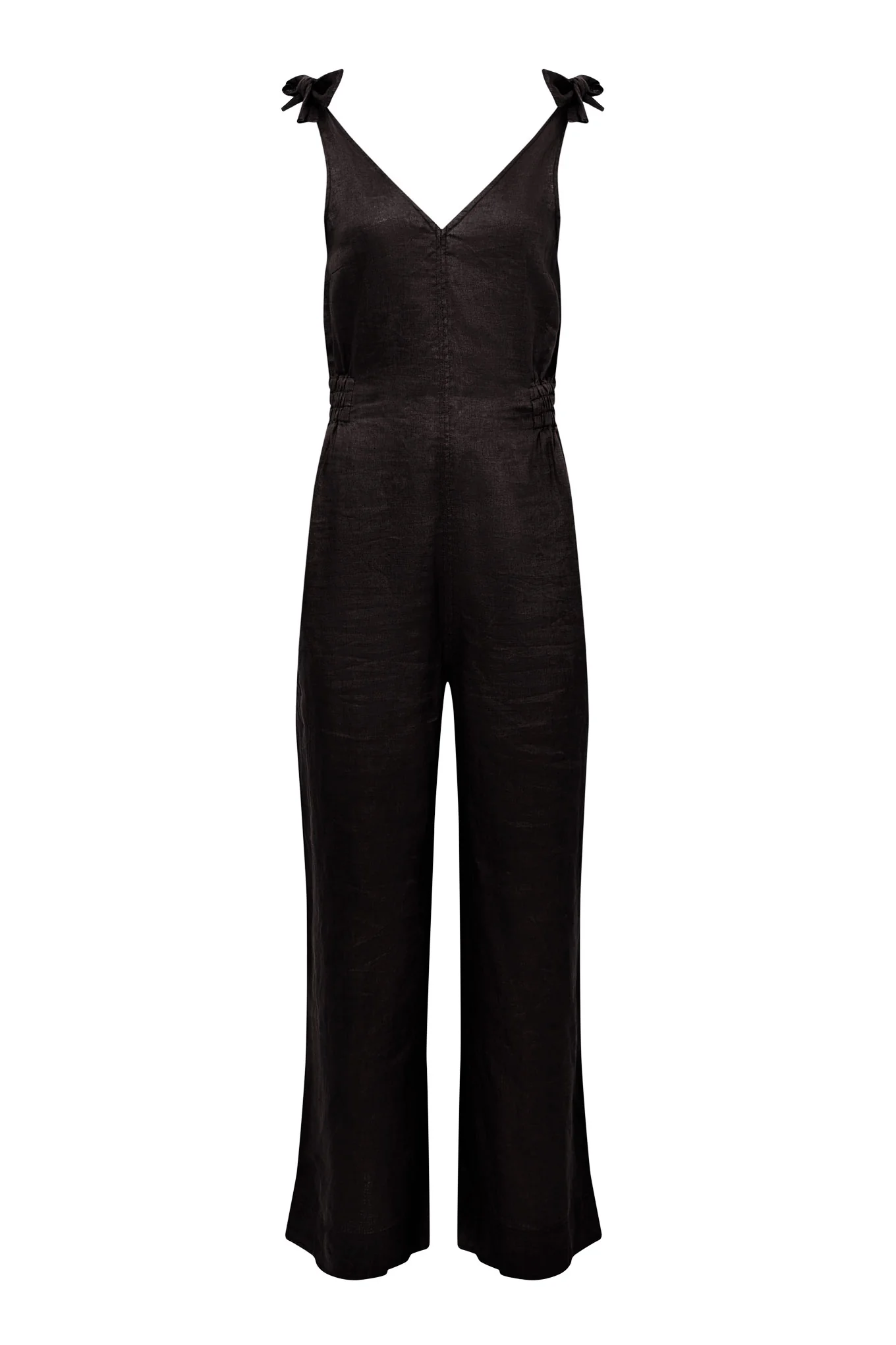 FLOSS - Linen Jumpsuit Black - Image 3