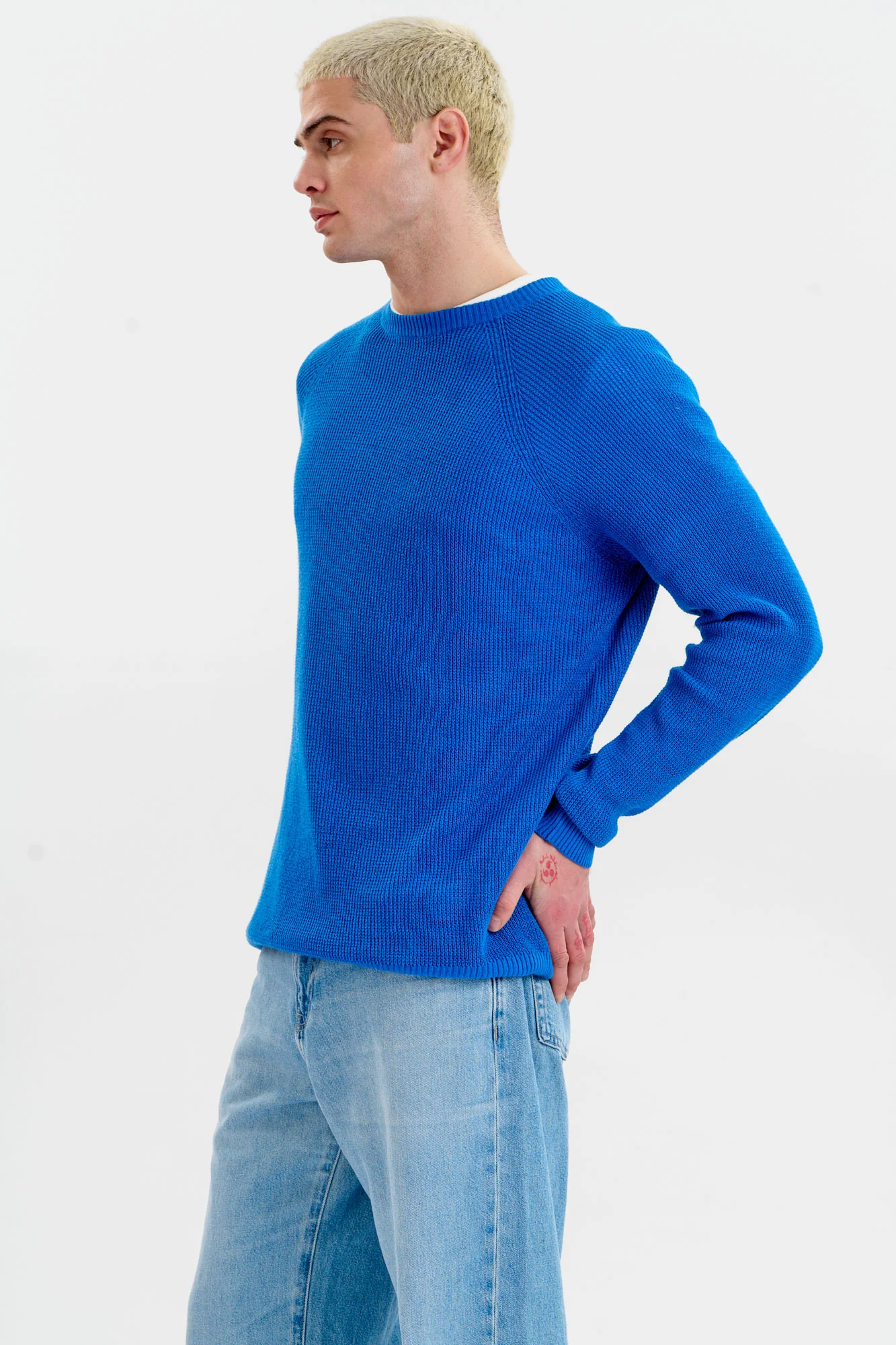 FOG Organic Cotton Jumper - Blue - Image 4