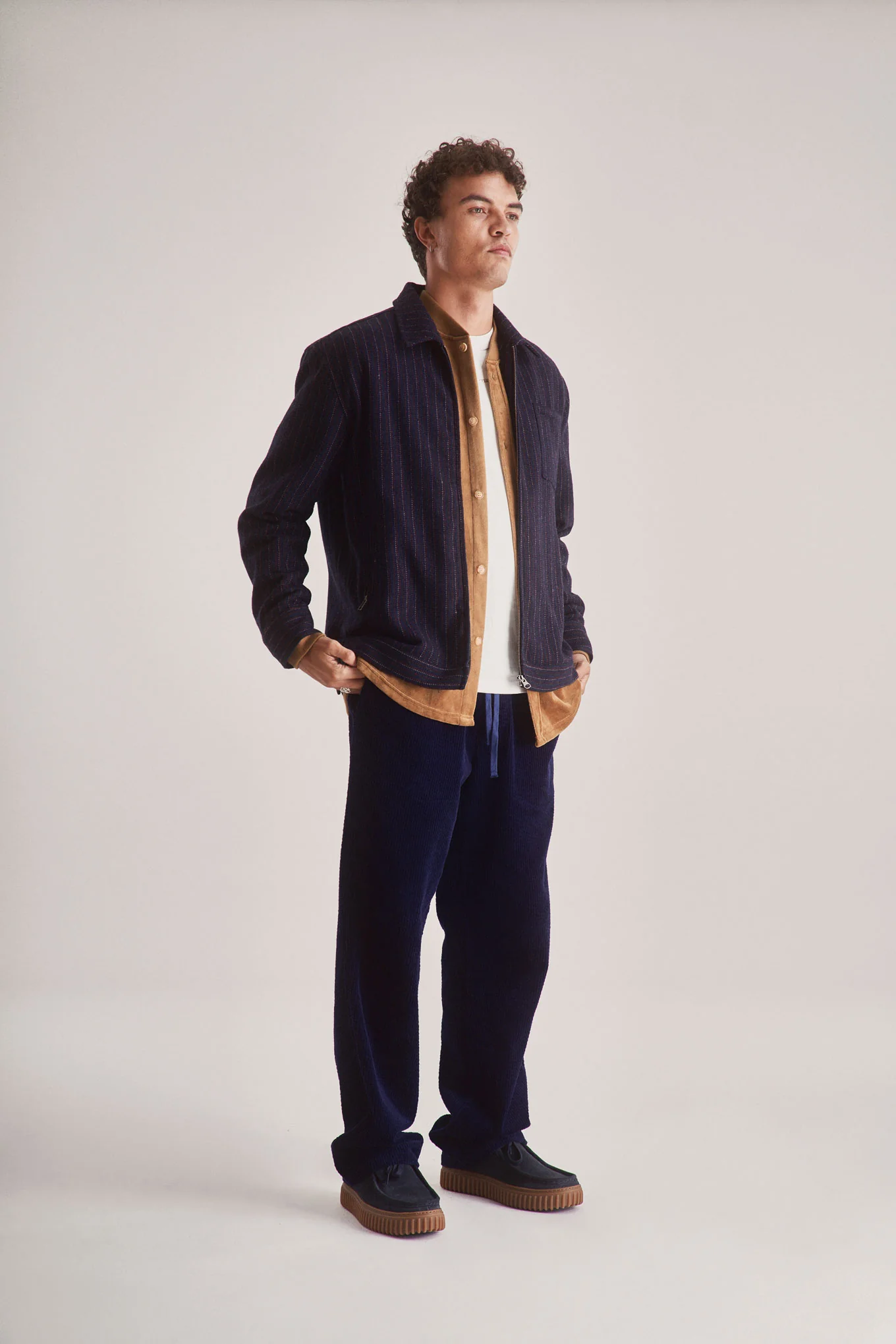 GABE Recycled Poly Wool Blend Jacket - Navy - Image 3