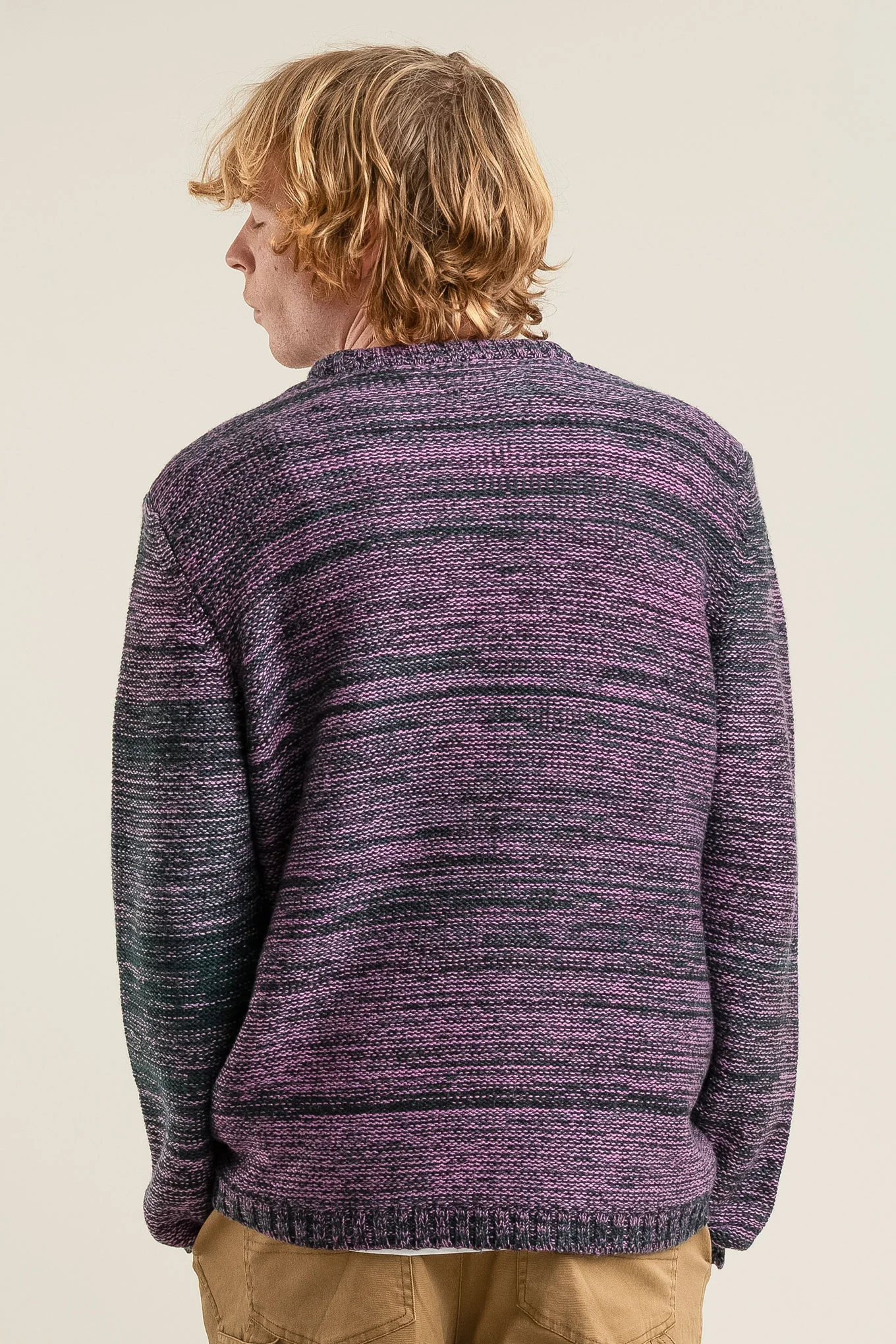 GLITCH - Merino Wool Jumper Fuschia - Image 2