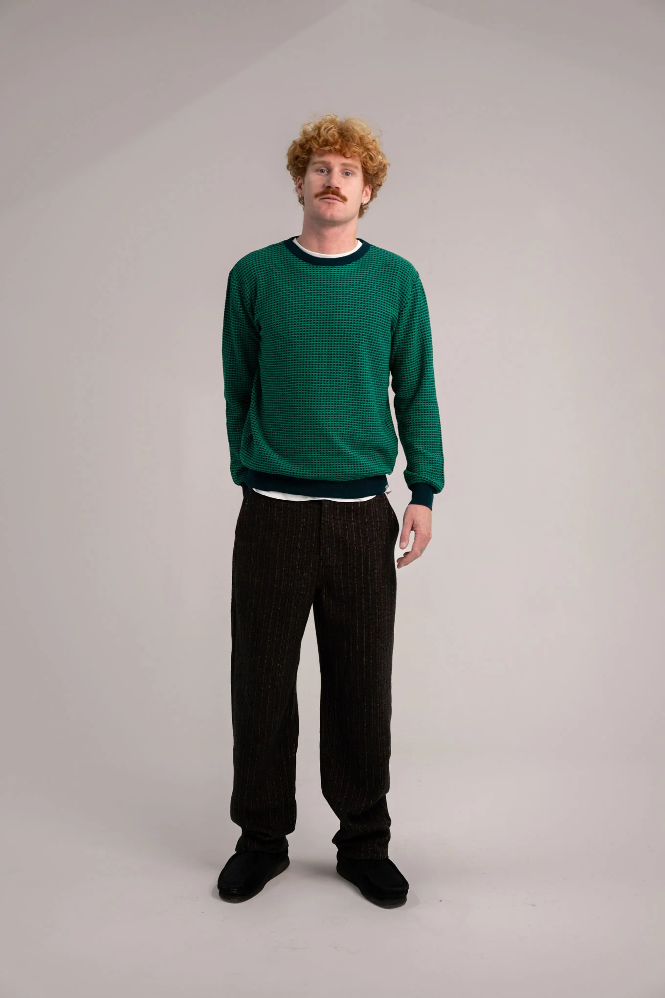 HASAN - Organic Cotton Jumper Teal - Image 3