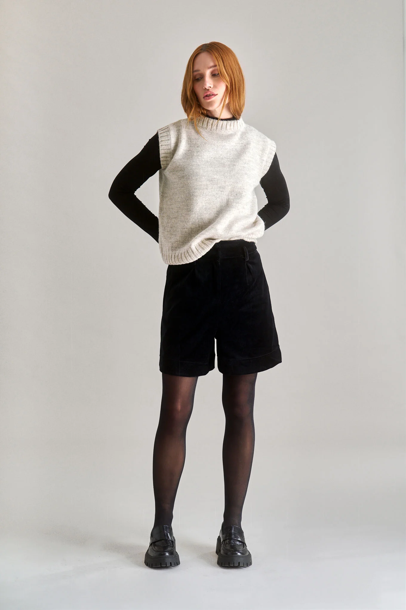 INDIA Lambswool Vest - Natural - Image 4