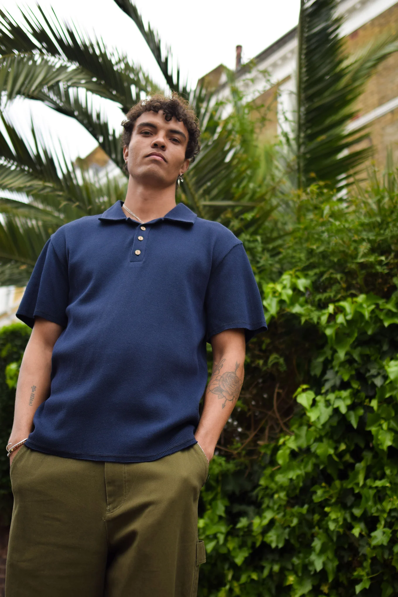 IVER Organic Cotton Polo - Navy