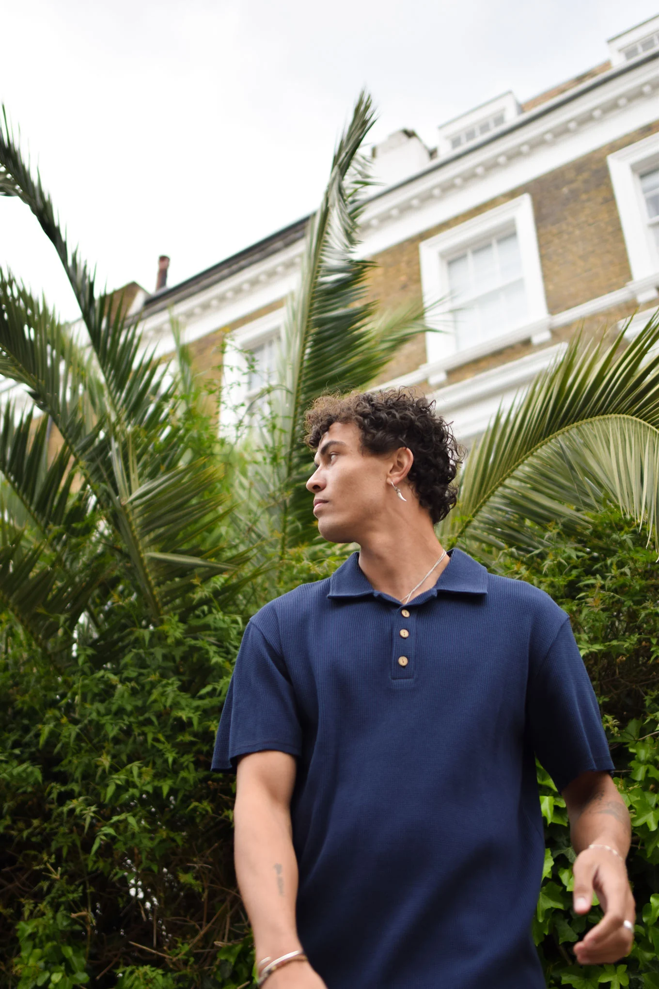 IVER Organic Cotton Polo - Navy - Image 3