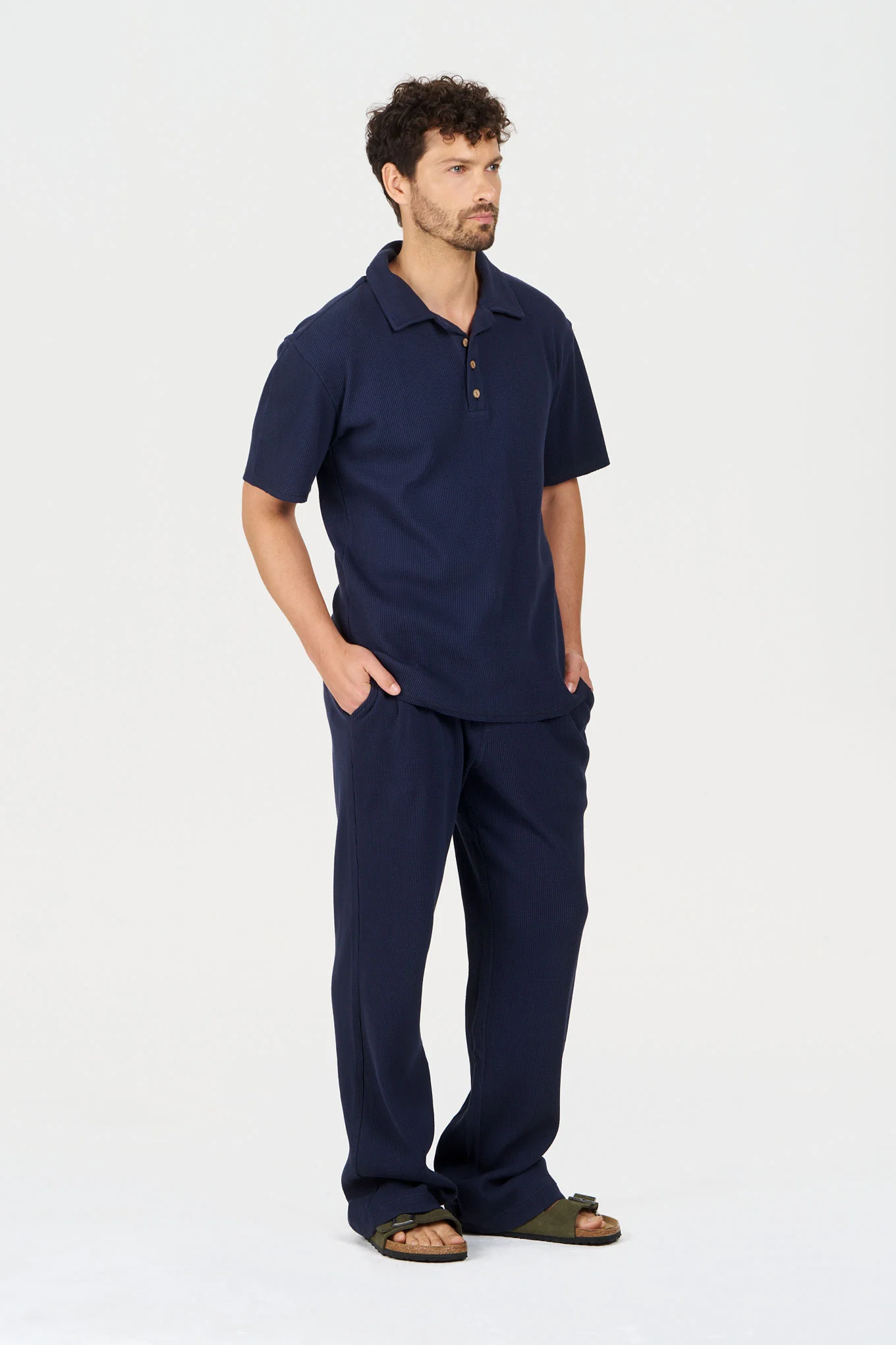 IVER Organic Cotton Polo - Navy - Image 4