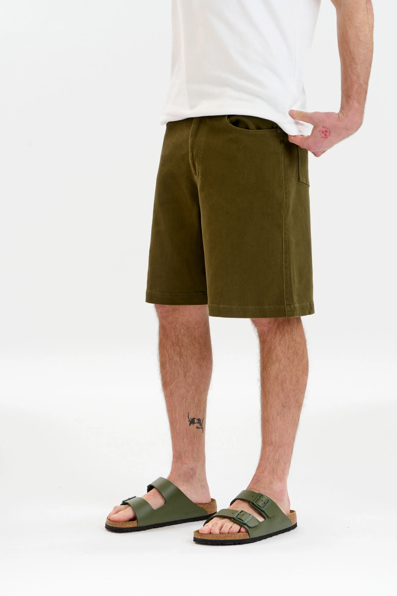 JAMBO Organic Cotton Twill Short - Green - Image 3