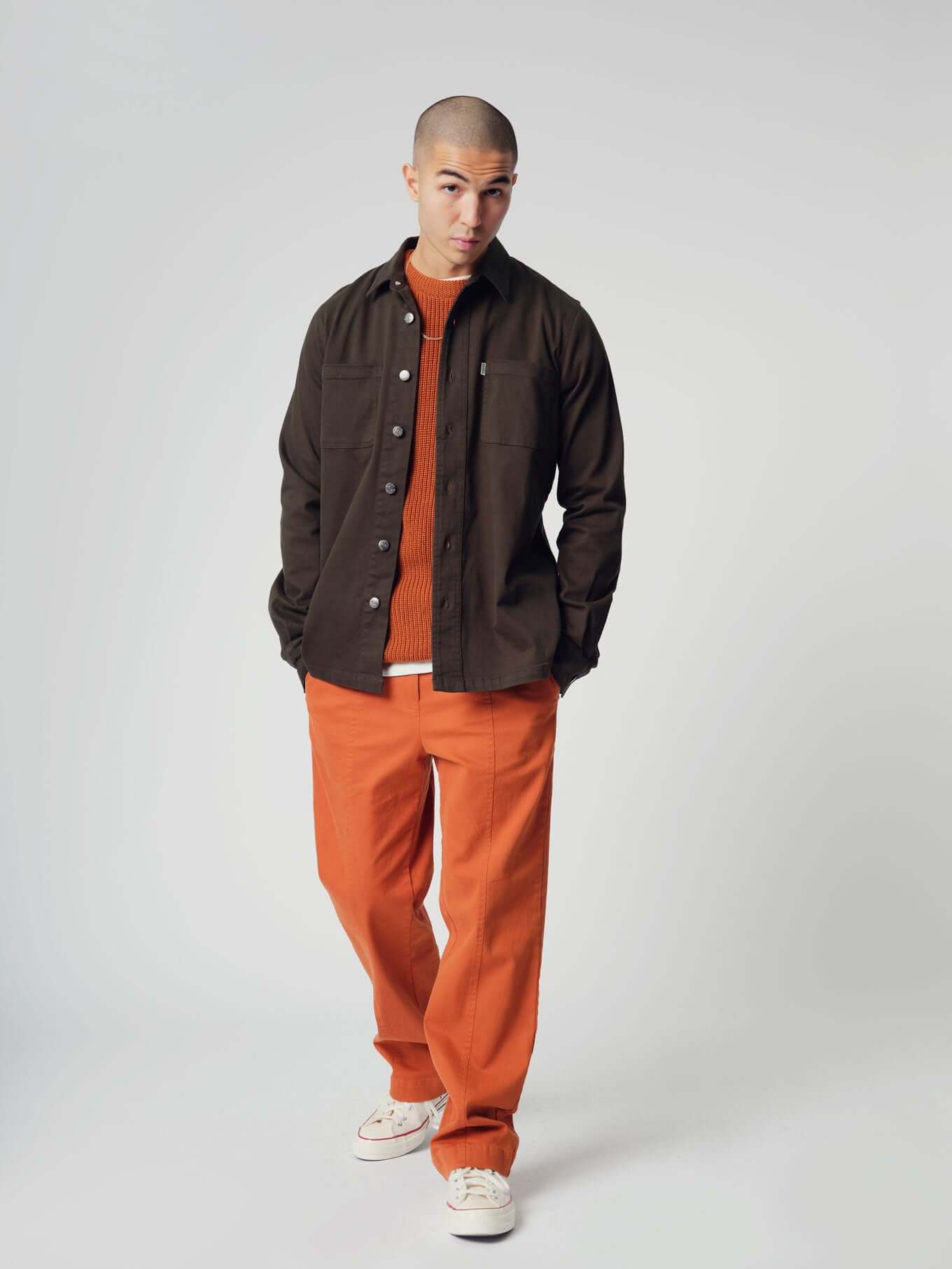 JEAN - Organic Cotton Overshirt Khaki - Image 3