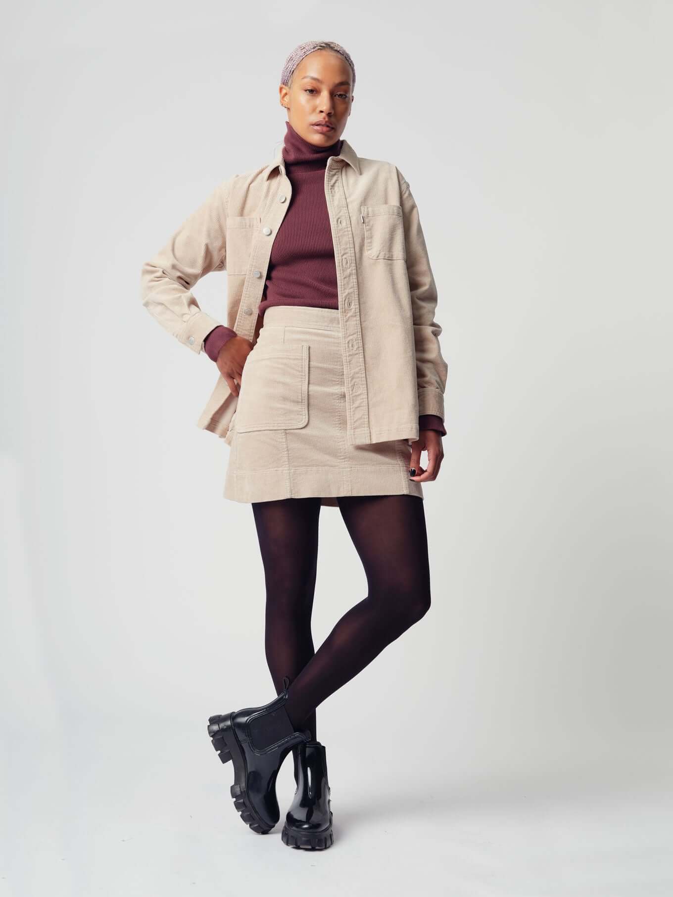 JEAN - Organic Cotton Overshirt Winter White - Image 3