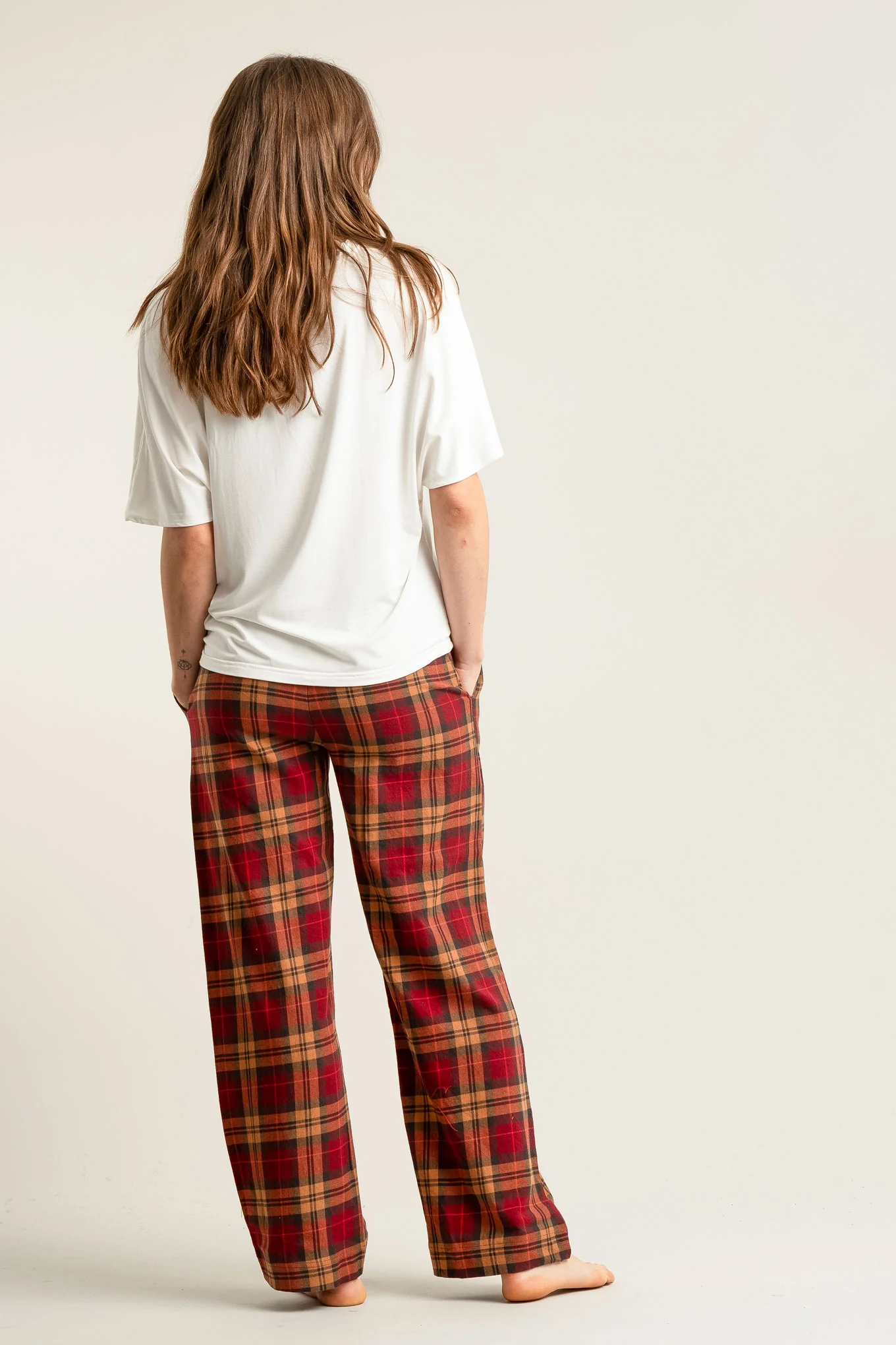 JIM JAM Womens Organic Cotton Pyjama Bottoms - Berry - Image 2