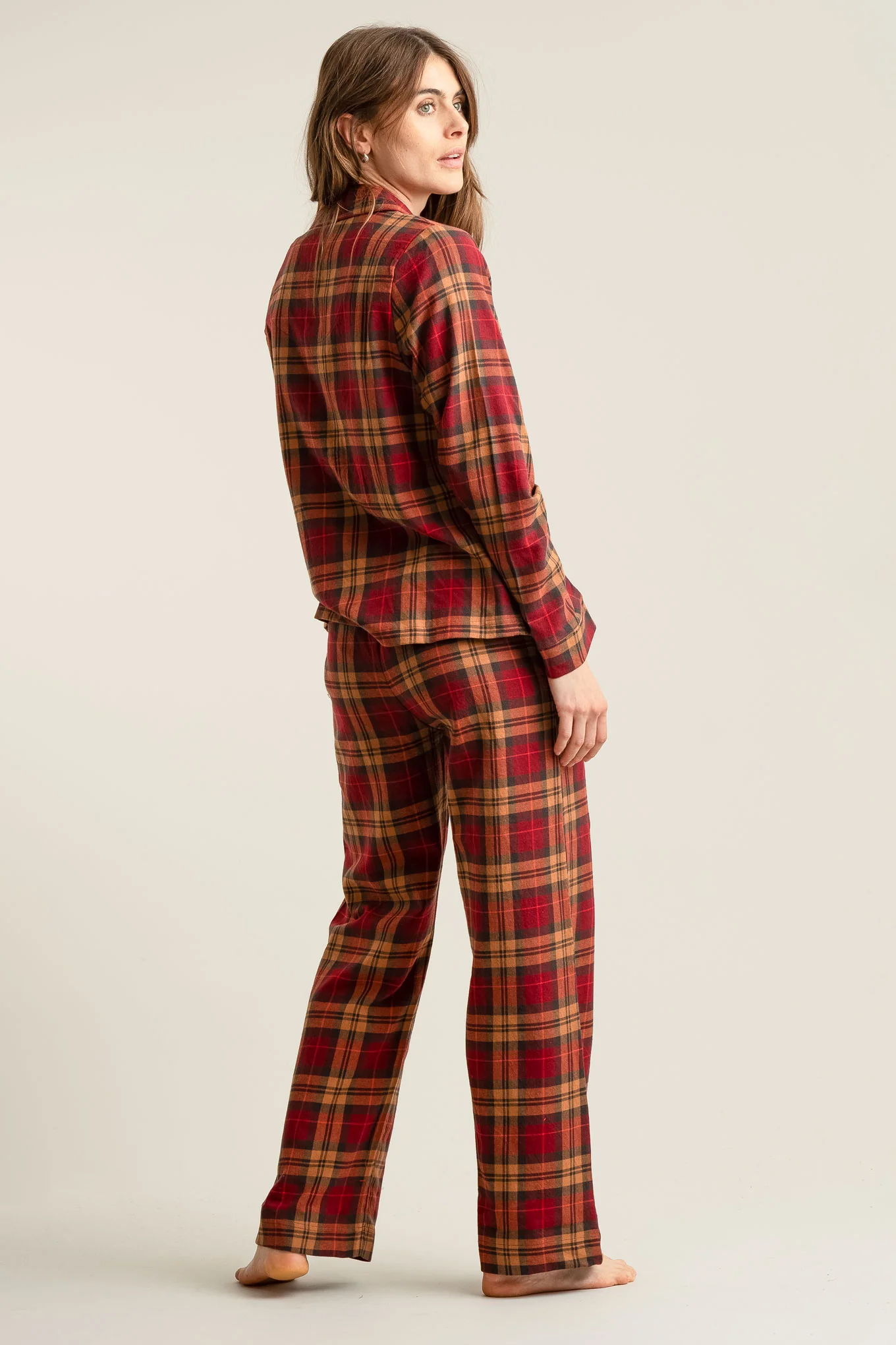 JIM JAM Womens Organic Cotton Pyjama Set - Berry - Image 2