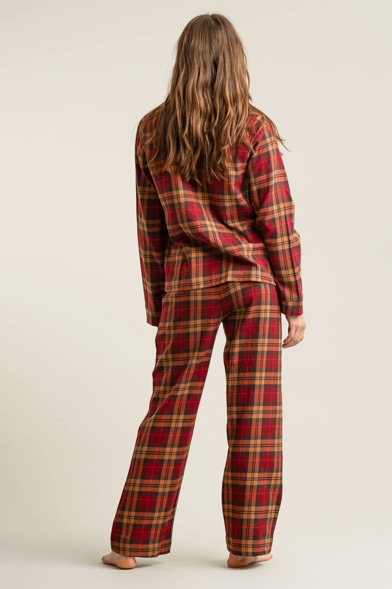JIM JAM Womens Organic Cotton Pyjama Set - Berry - Image 3