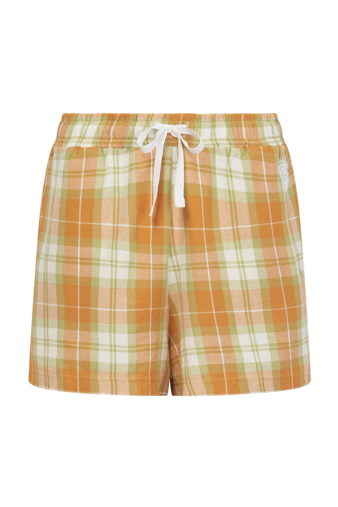 JIM JAM Pyjama Shorts Set Womens -GOTS Organic Cotton Orange - Image 3