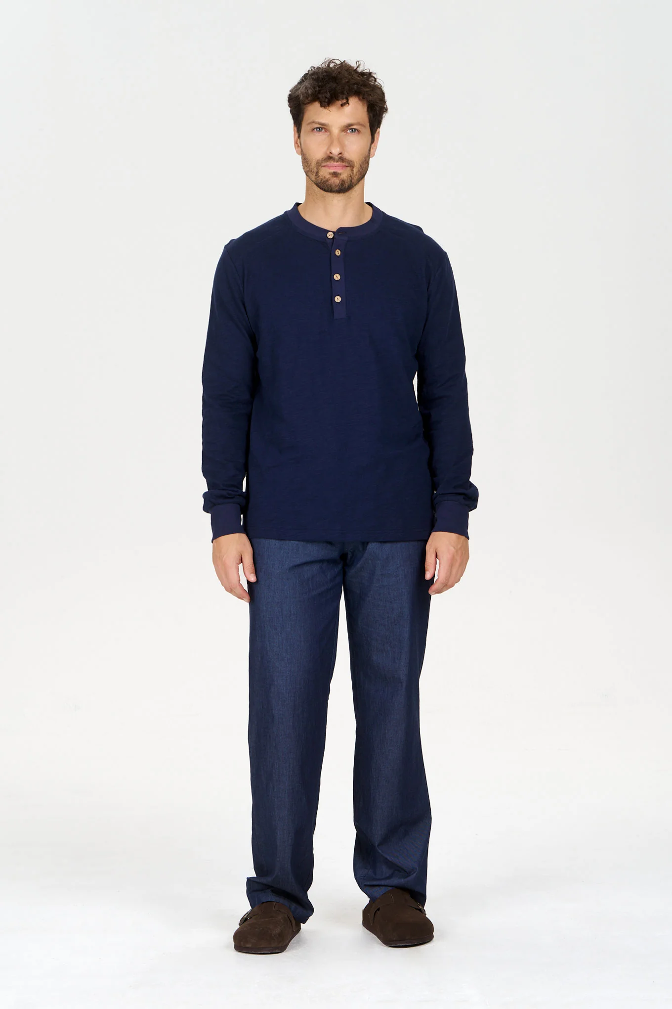 JOSHUA Organic Cotton Trouser - Mid Wash - Image 6