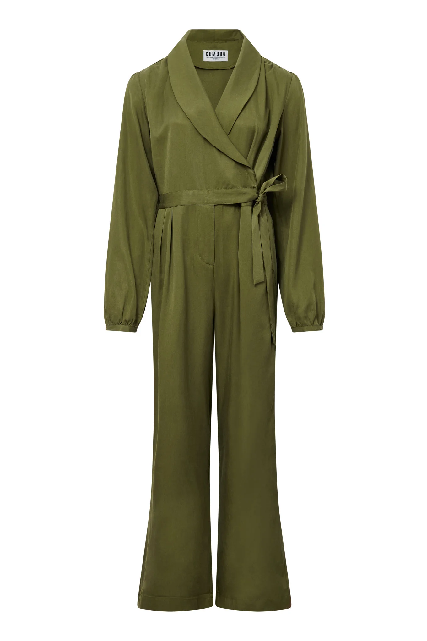 KANGRA Tencel Jumpsuit - Green - Image 2