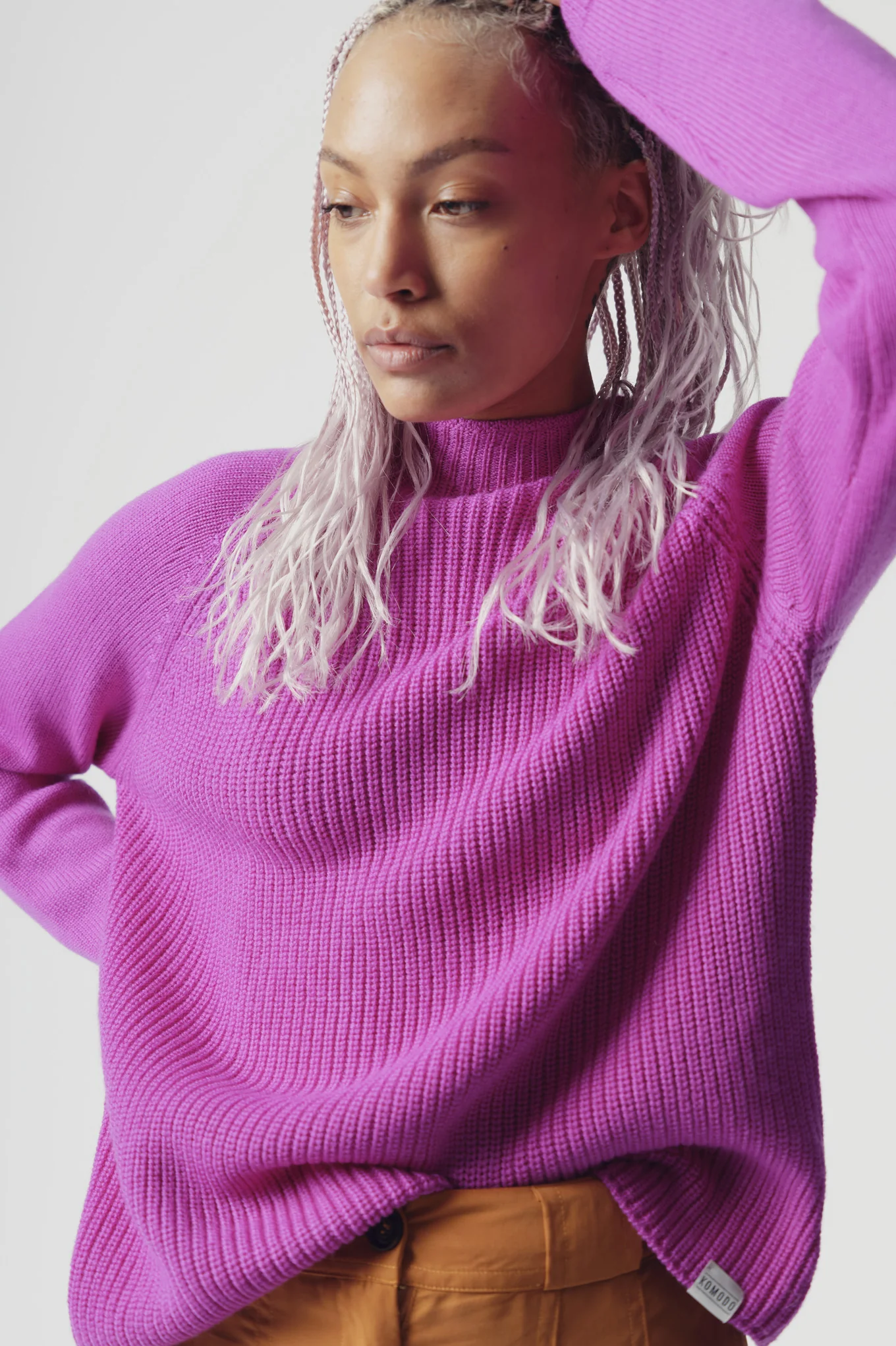 KATTY - Merino Wool Jumper Fuchsia