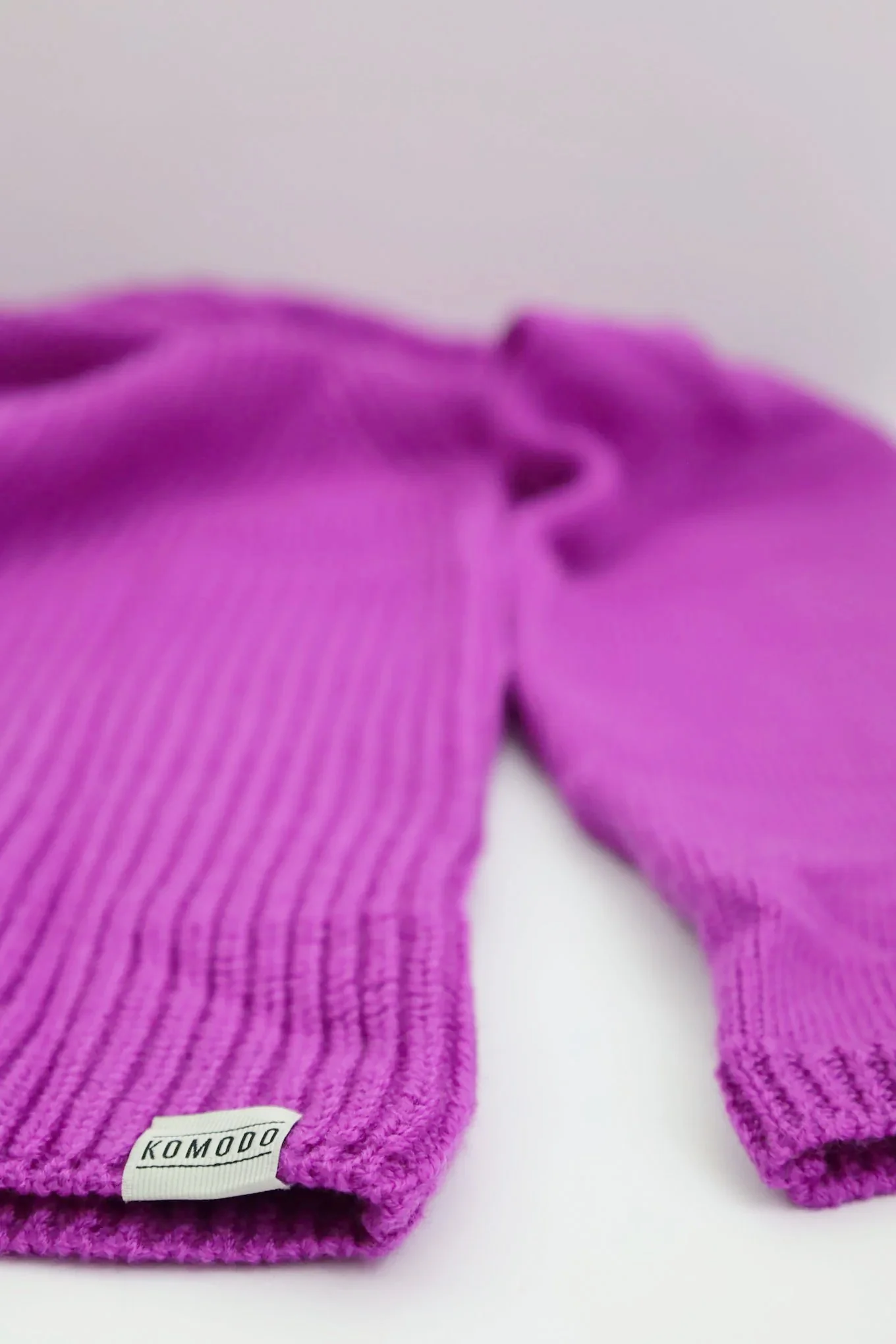 KATTY - Merino Wool Jumper Fuchsia - Image 3