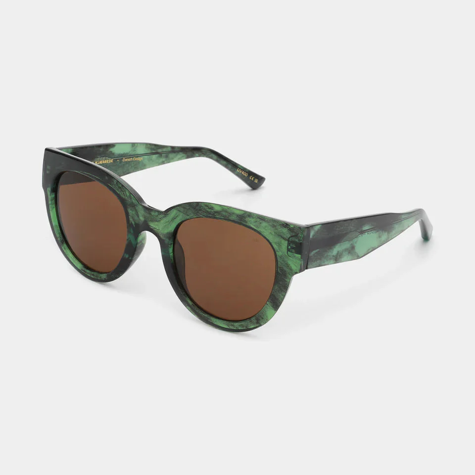 LILLY - Green Marble Transparent Sunglasses by A.Kjaerbede - Image 2