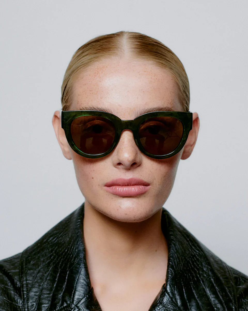 LILLY - Green Marble Transparent Sunglasses by A.Kjaerbede - Image 3
