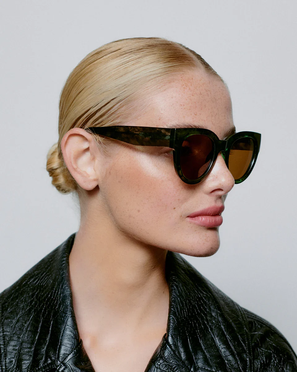 LILLY - Green Marble Transparent Sunglasses by A.Kjaerbede - Image 4