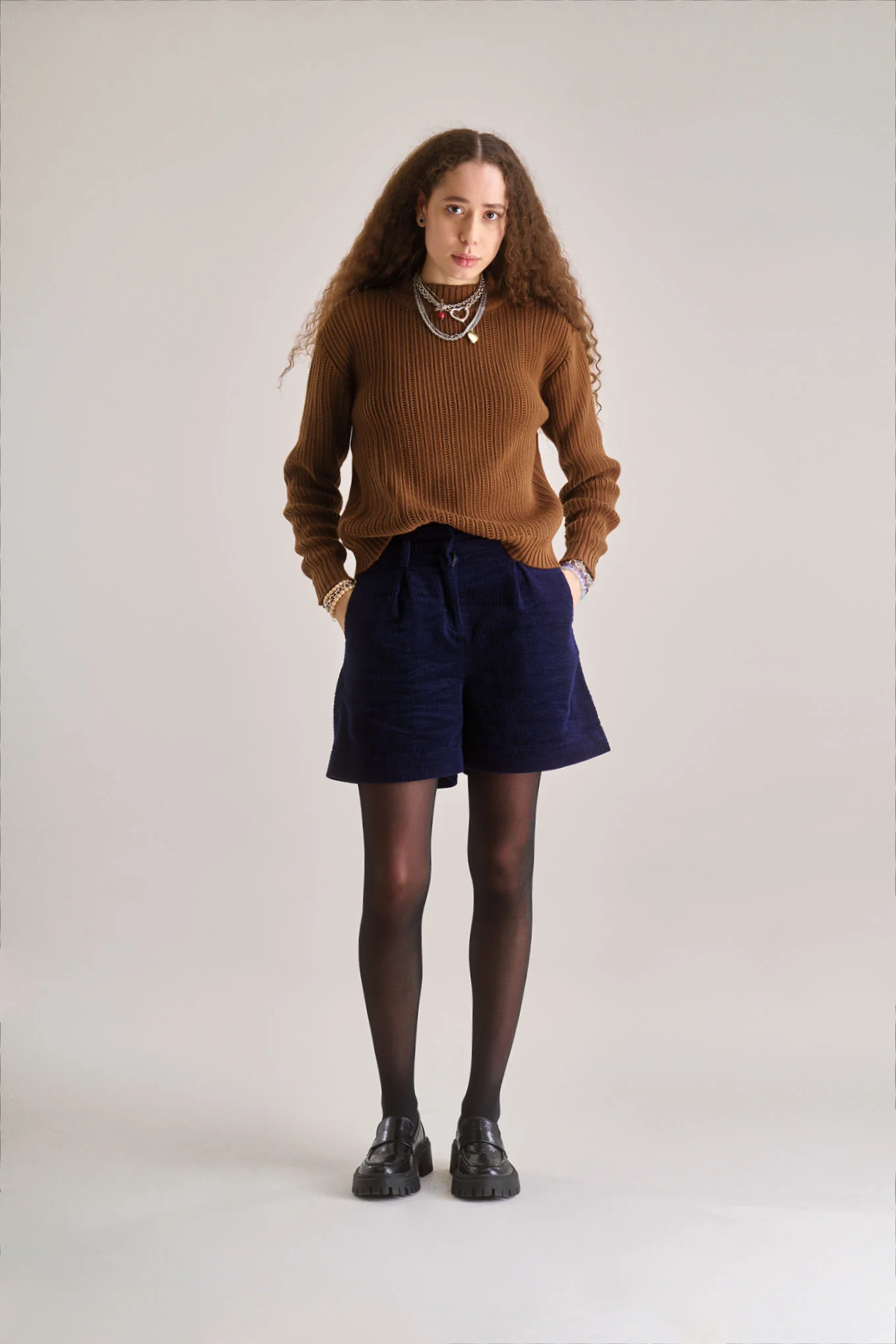 LIMA Organic Cotton Cord Short - Navy
