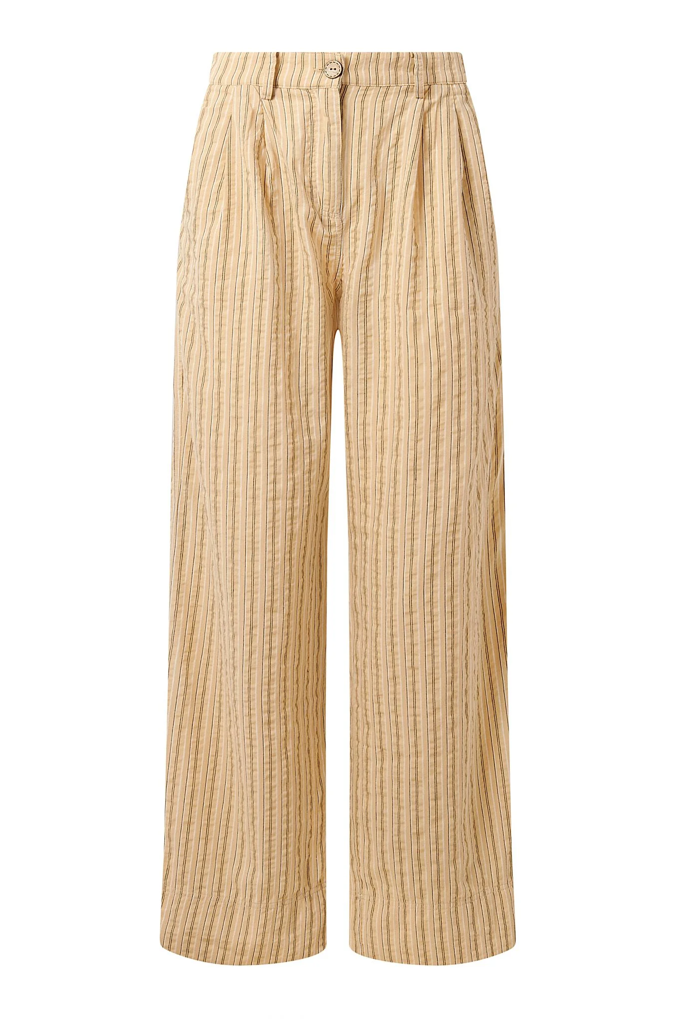 LION - Organic Cotton Trouser - Oat Stripe - Image 2