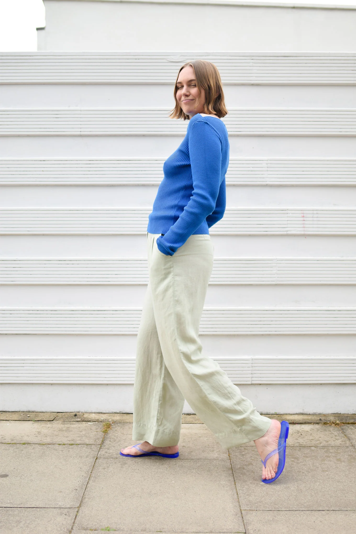 LION Tencel Linen Trouser Sage - Image 2