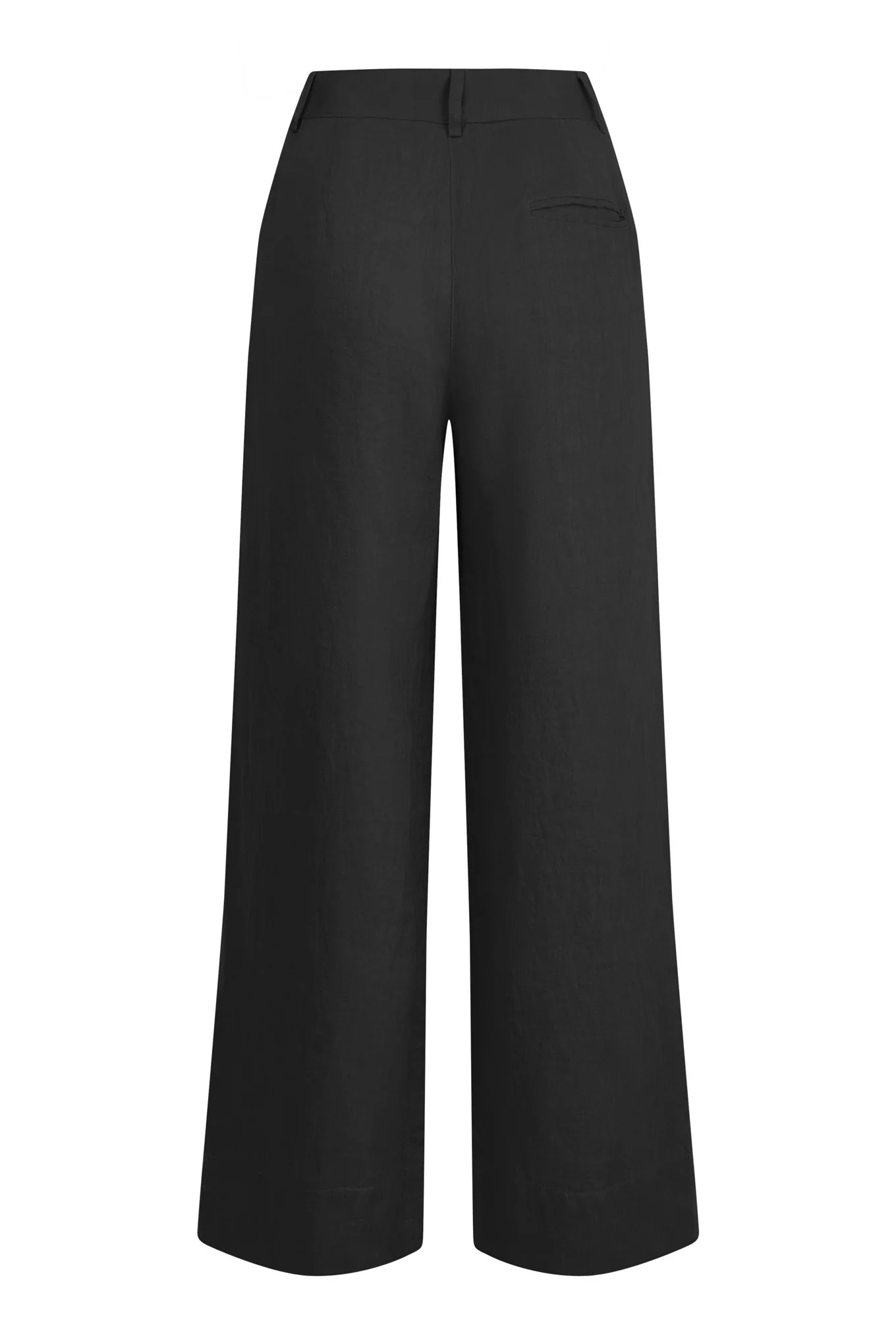 LION Organic Linen Trousers - Black - Image 3