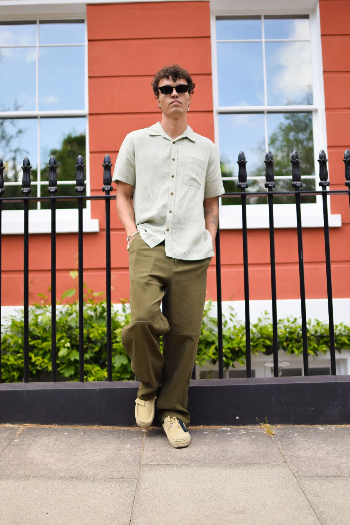 LOYLE Tencel Linen Shirt - Sage - Image 3